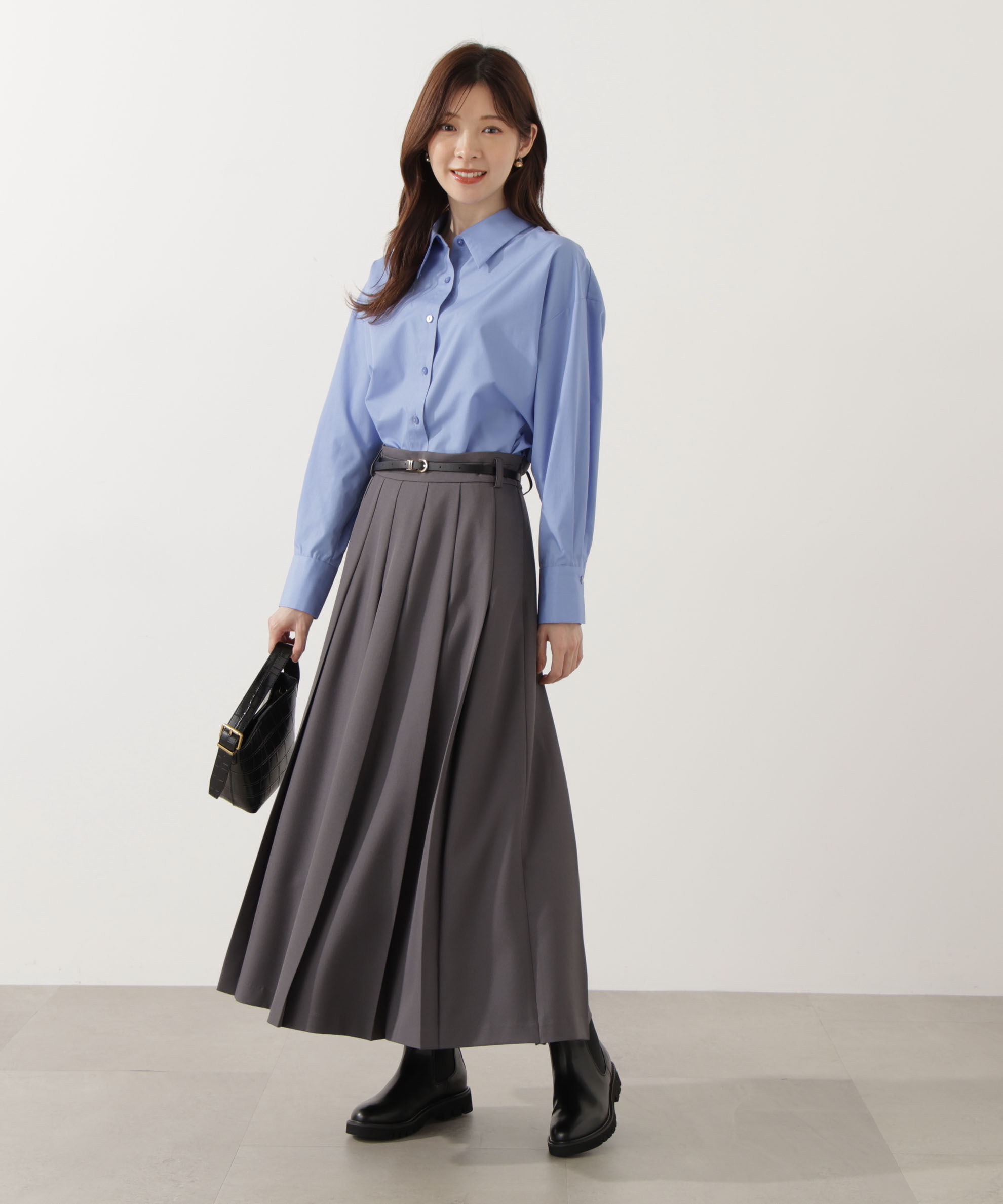 PROPORTION BODY DRESSING「プリーテッドスカート 25AW」|スカート|