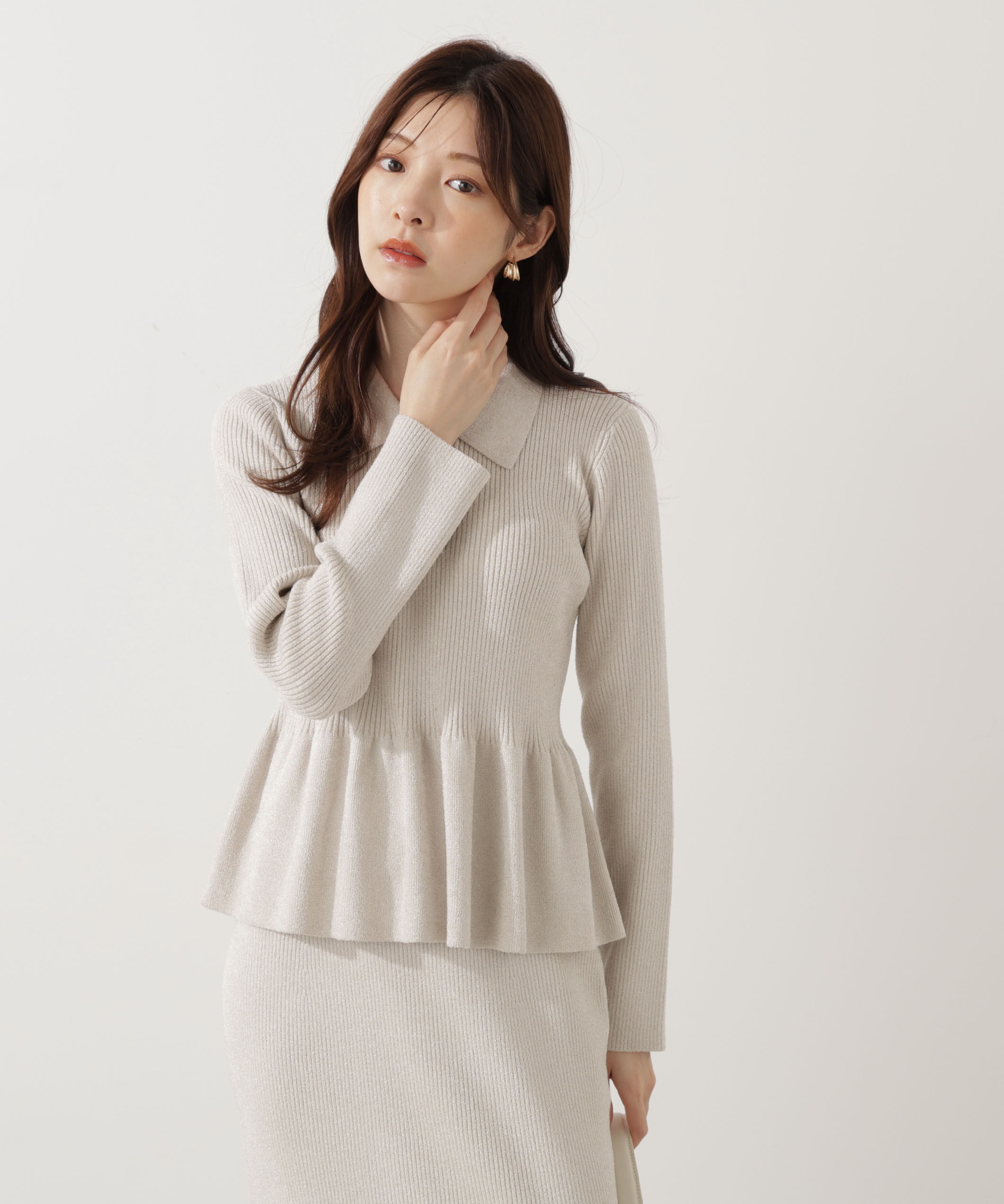 PROPORTION BODY DRESSING「ポロペプラムSETUP」|ワンピース|