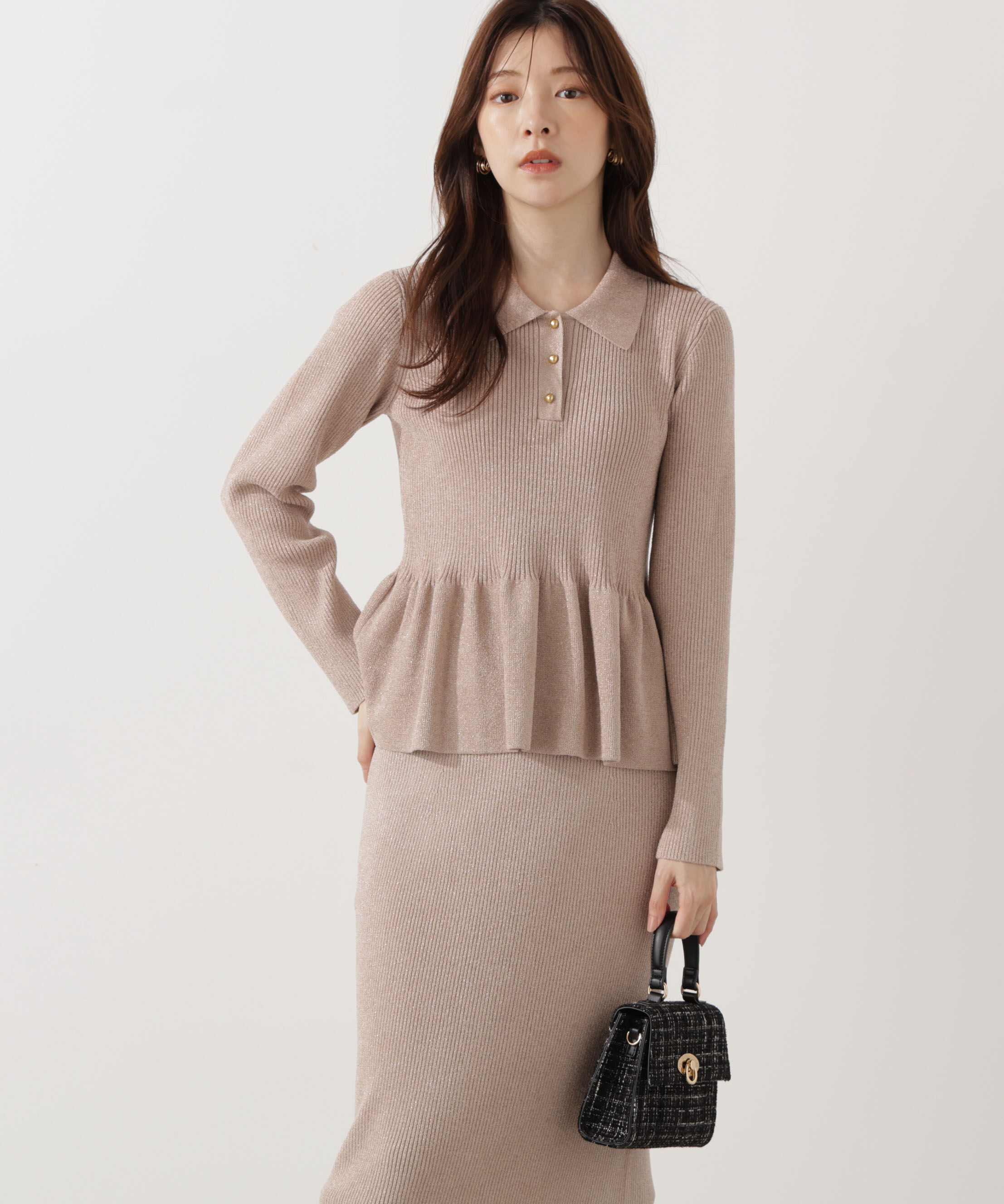 PROPORTION BODY DRESSING「ポロペプラムSETUP」|ワンピース|