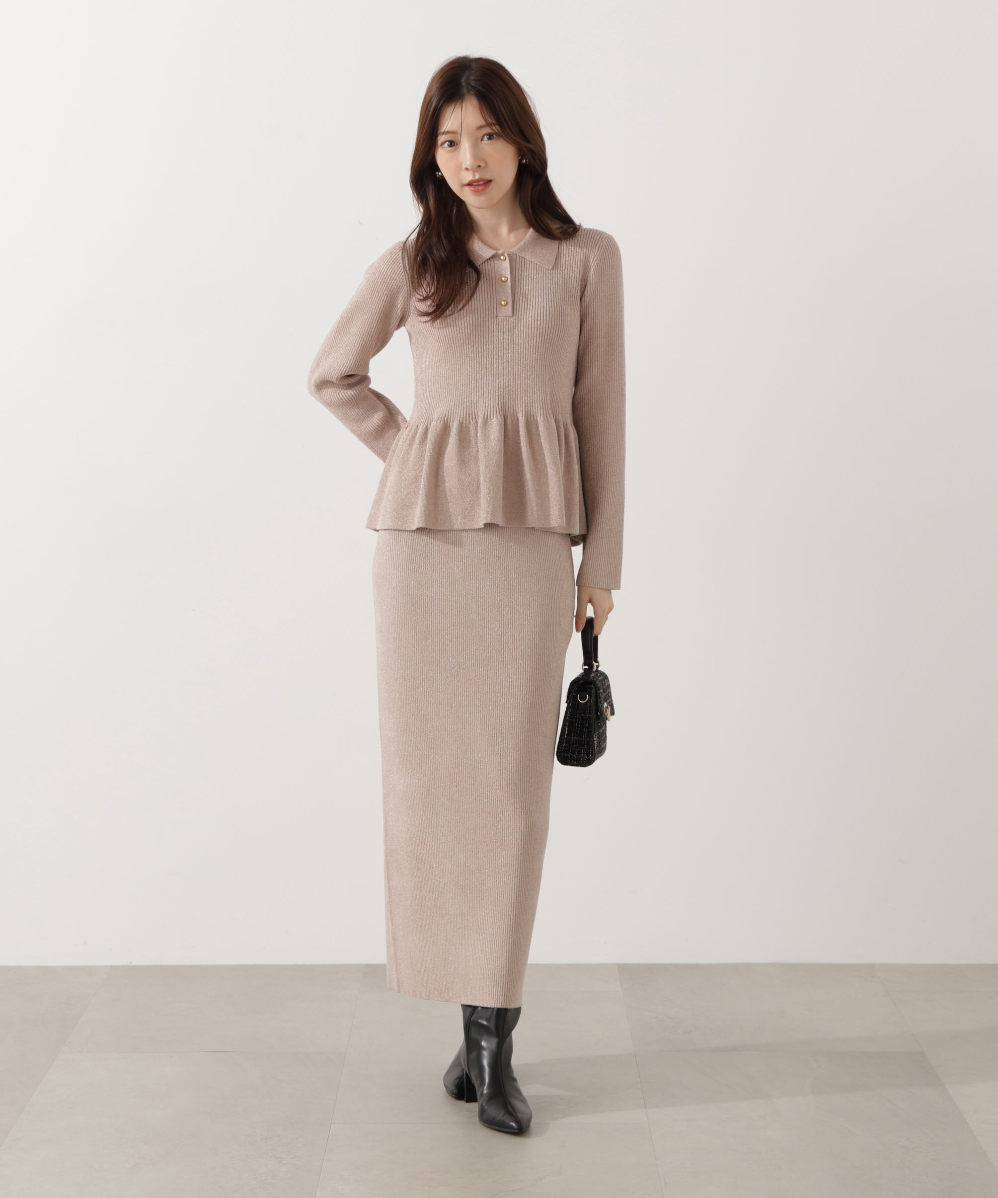 PROPORTION BODY DRESSING「ポロペプラムSETUP」|ワンピース|