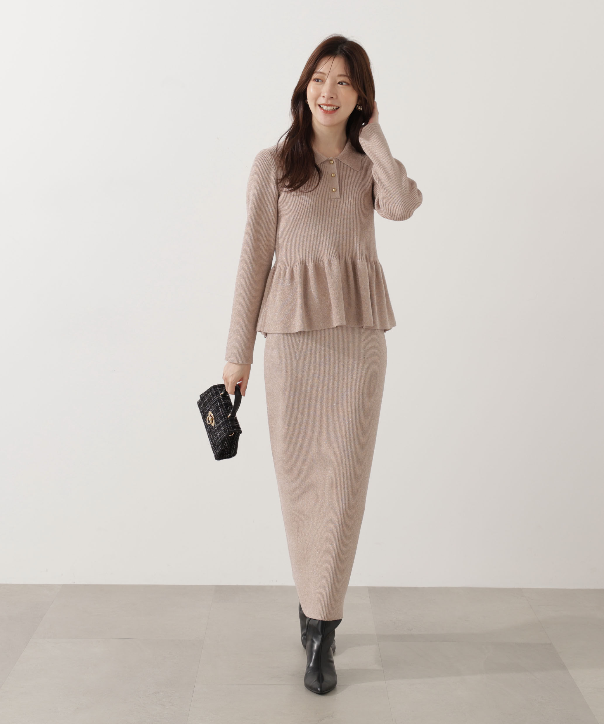 PROPORTION BODY DRESSING「ポロペプラムSETUP」|ワンピース|