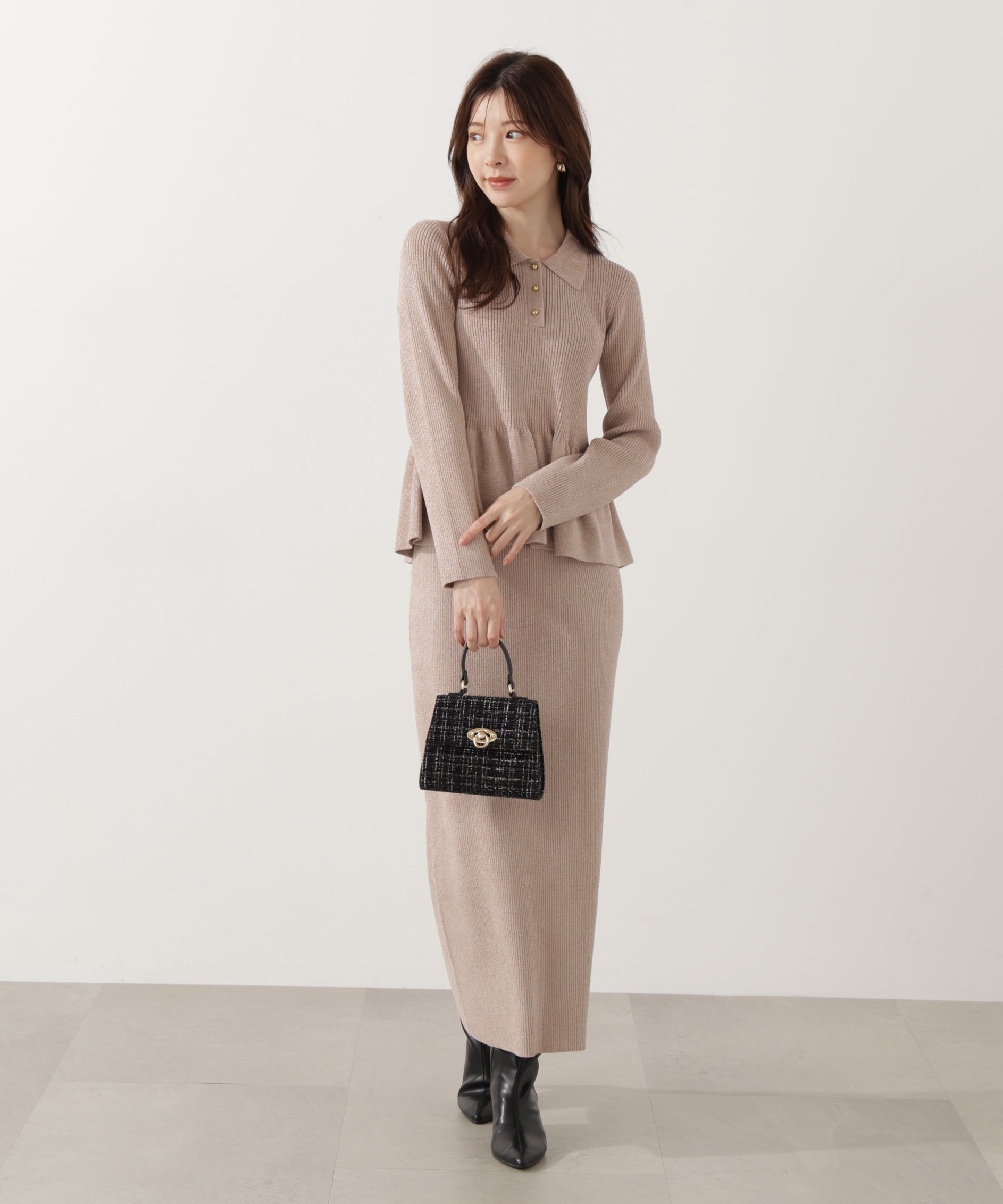 PROPORTION BODY DRESSING「ポロペプラムSETUP」|ワンピース|