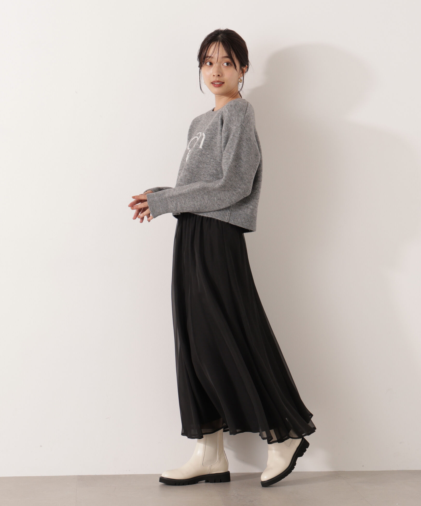 PROPORTION BODY DRESSING「エアリーナローフレアスカート 25AW」|スカート|