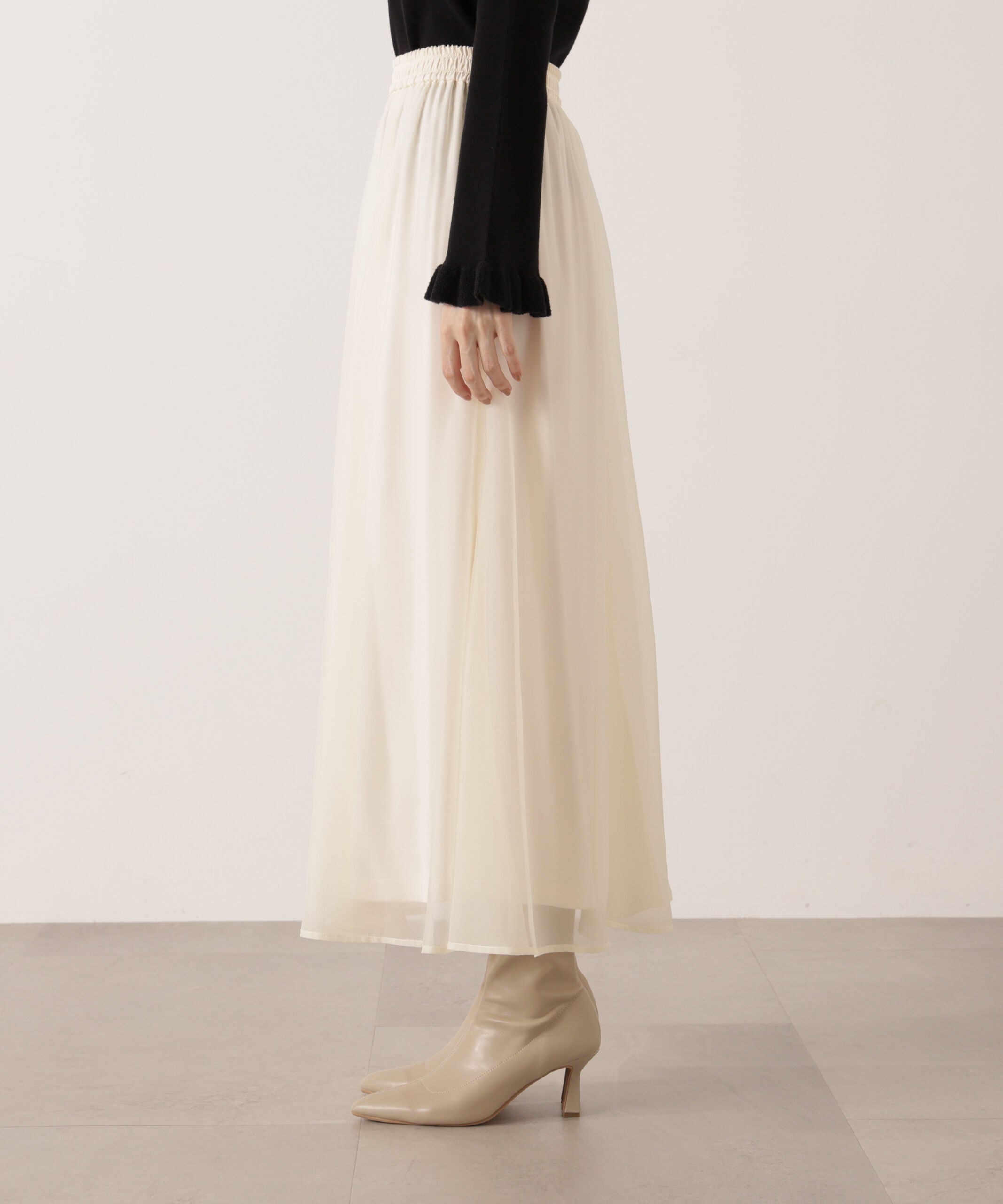 PROPORTION BODY DRESSING「エアリーナローフレアスカート 25AW」|スカート|