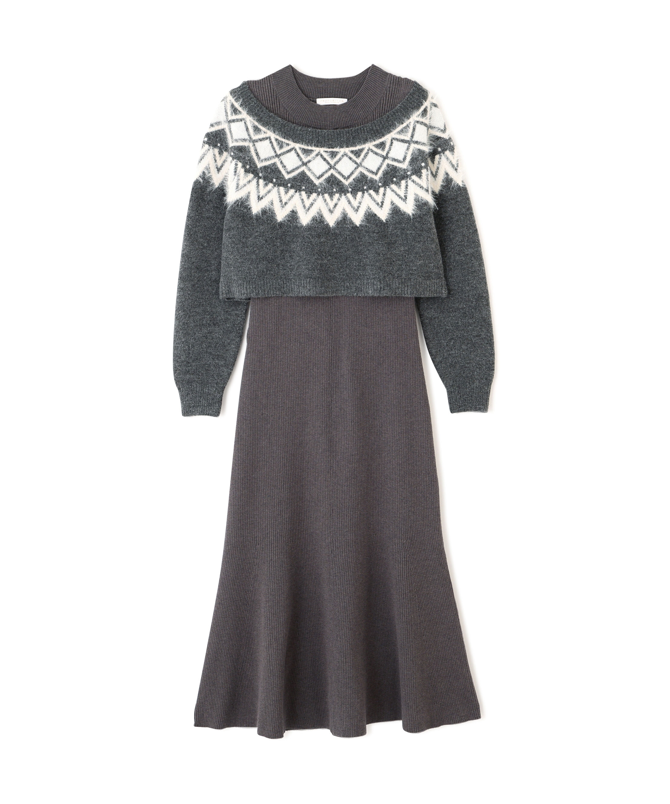 PROPORTION BODY DRESSING「ノルディックニットSETUP ワンピース 25AW」|ワンピース|