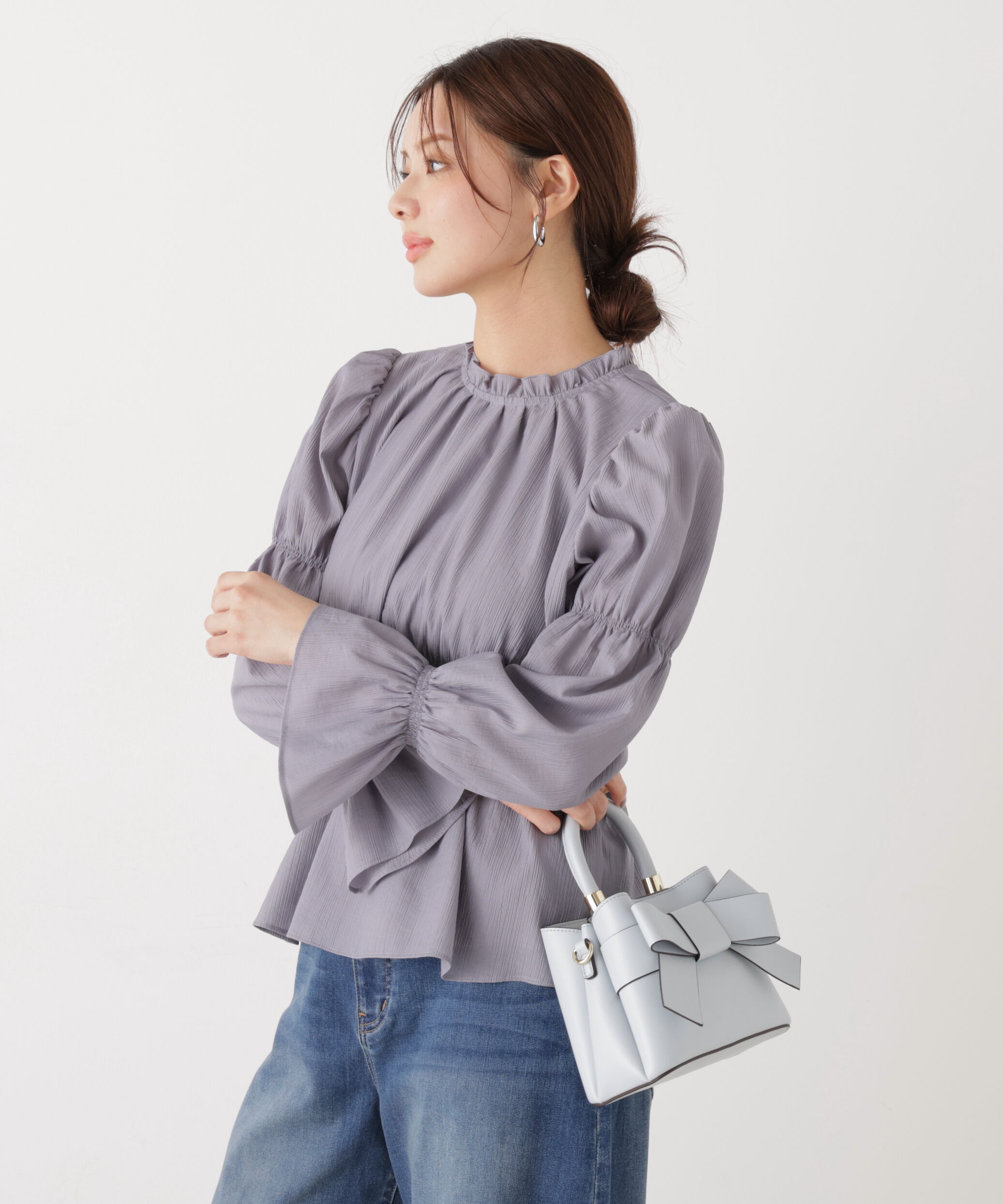 PROPORTION BODY DRESSING「ウエストシャーリングブラウス　26SS」|シャツ・ブラウス|