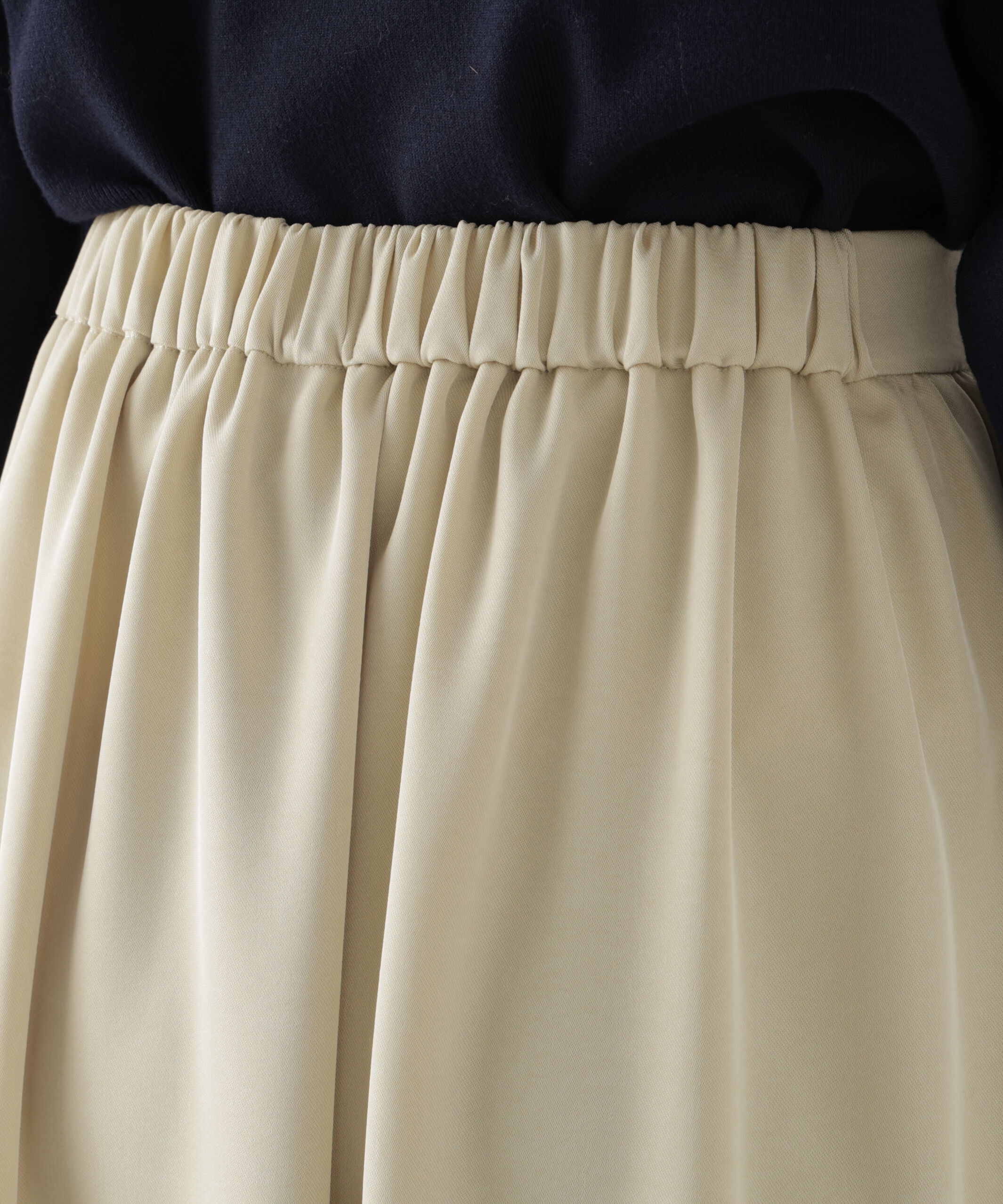 PROPORTION BODY DRESSING「ニュアンスサテンティアードスカート　26SS」|スカート|