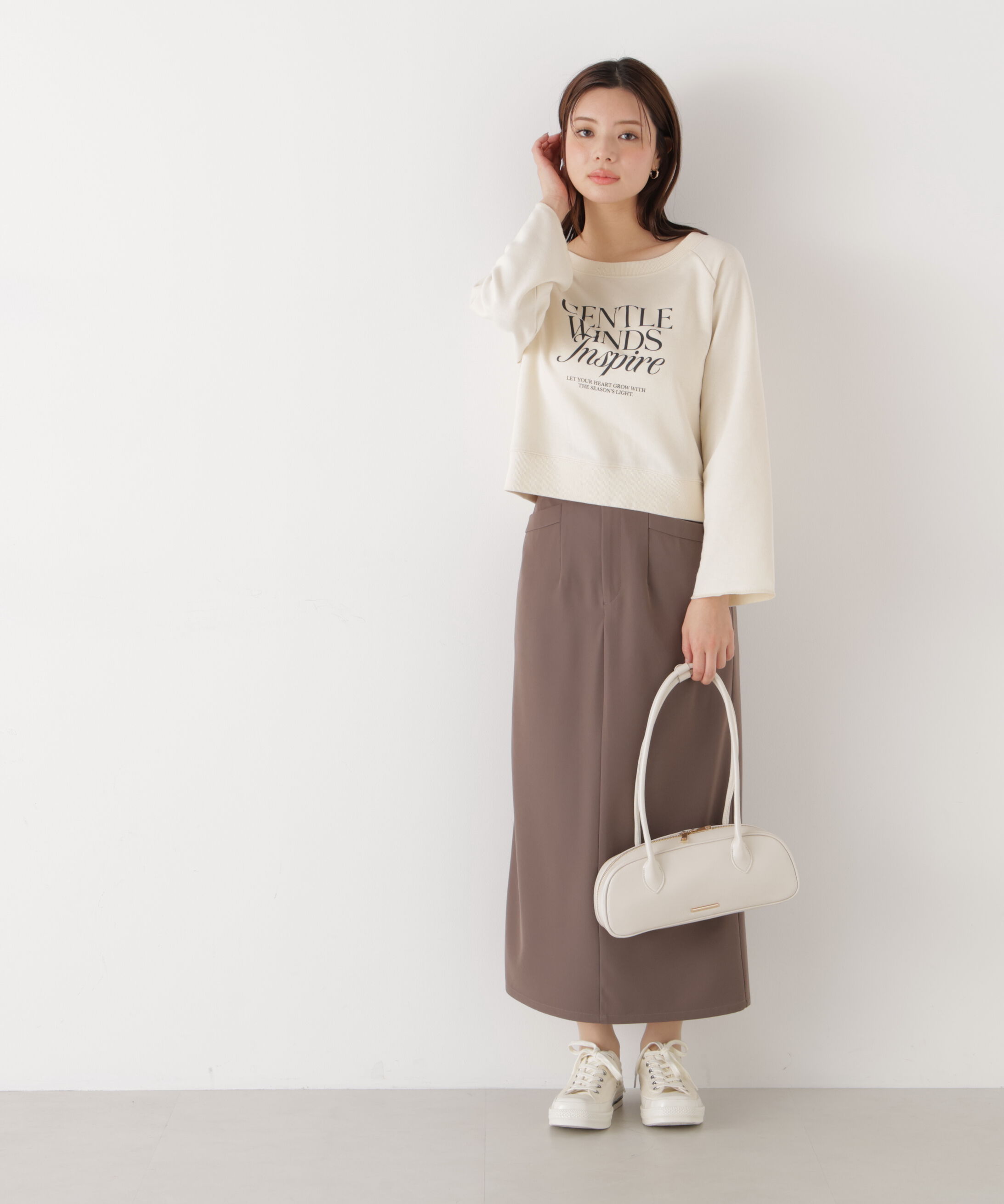 PROPORTION BODY DRESSING「〈a/mie〉ベーシックナロースカート　26SS」|スカート|