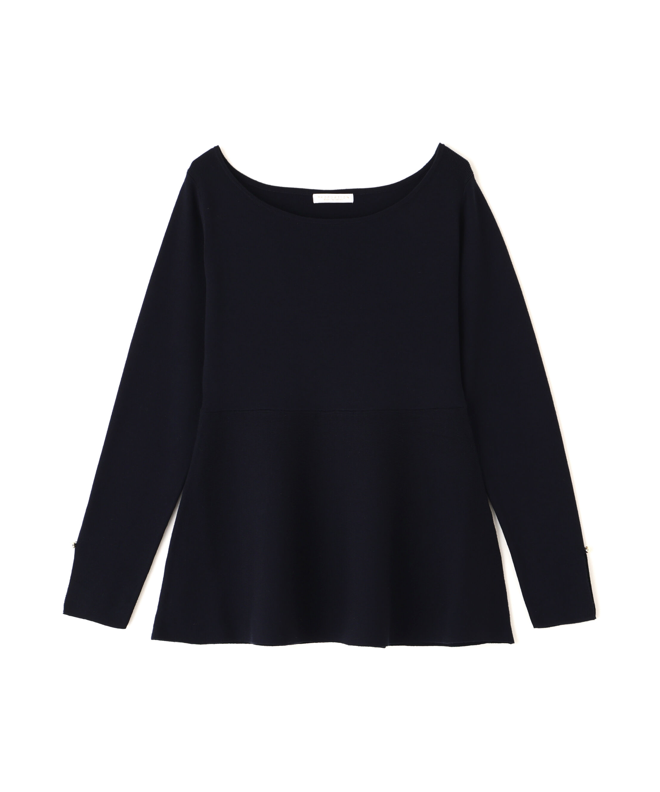 PROPORTION BODY DRESSING「ペプラムベーシックニット　26SS」|ニット・セーター|