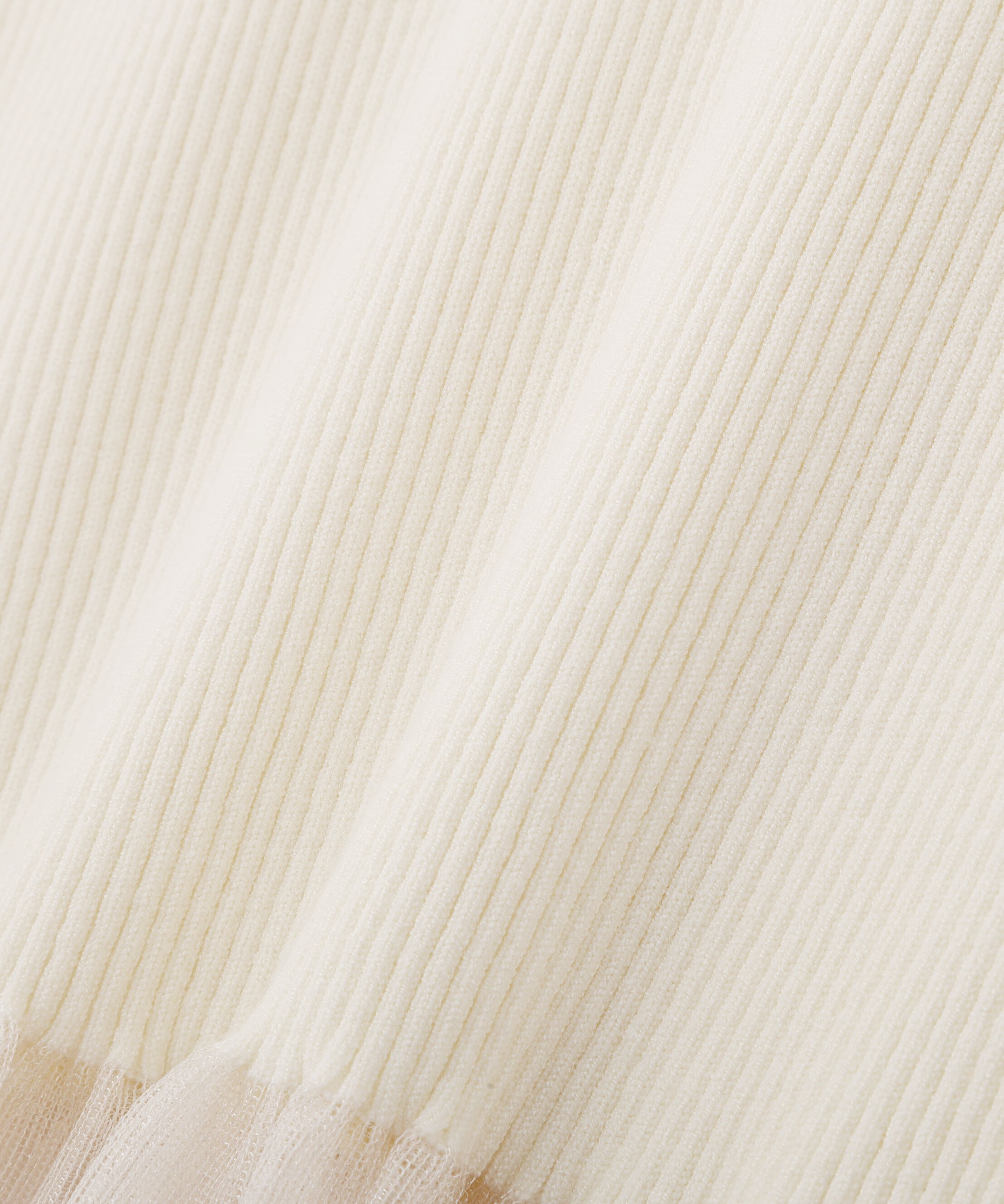 PROPORTION BODY DRESSING「部分シアーフレアスリーブニットトップス　26SS」|ニット・セーター|