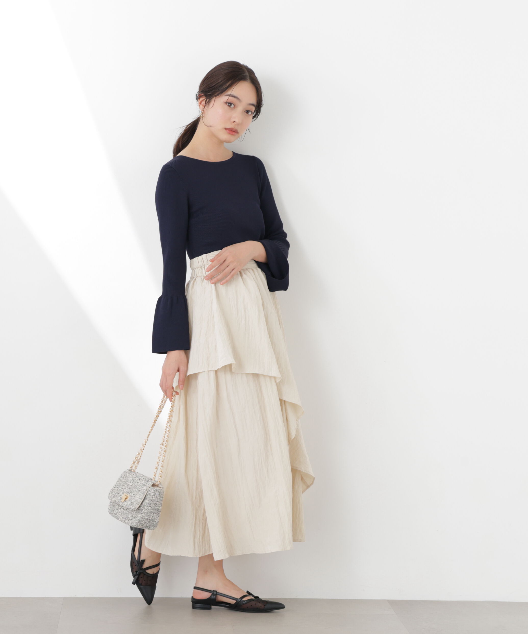 PROPORTION BODY DRESSING「フォルムスリーブニット　26SS」|ニット・セーター|