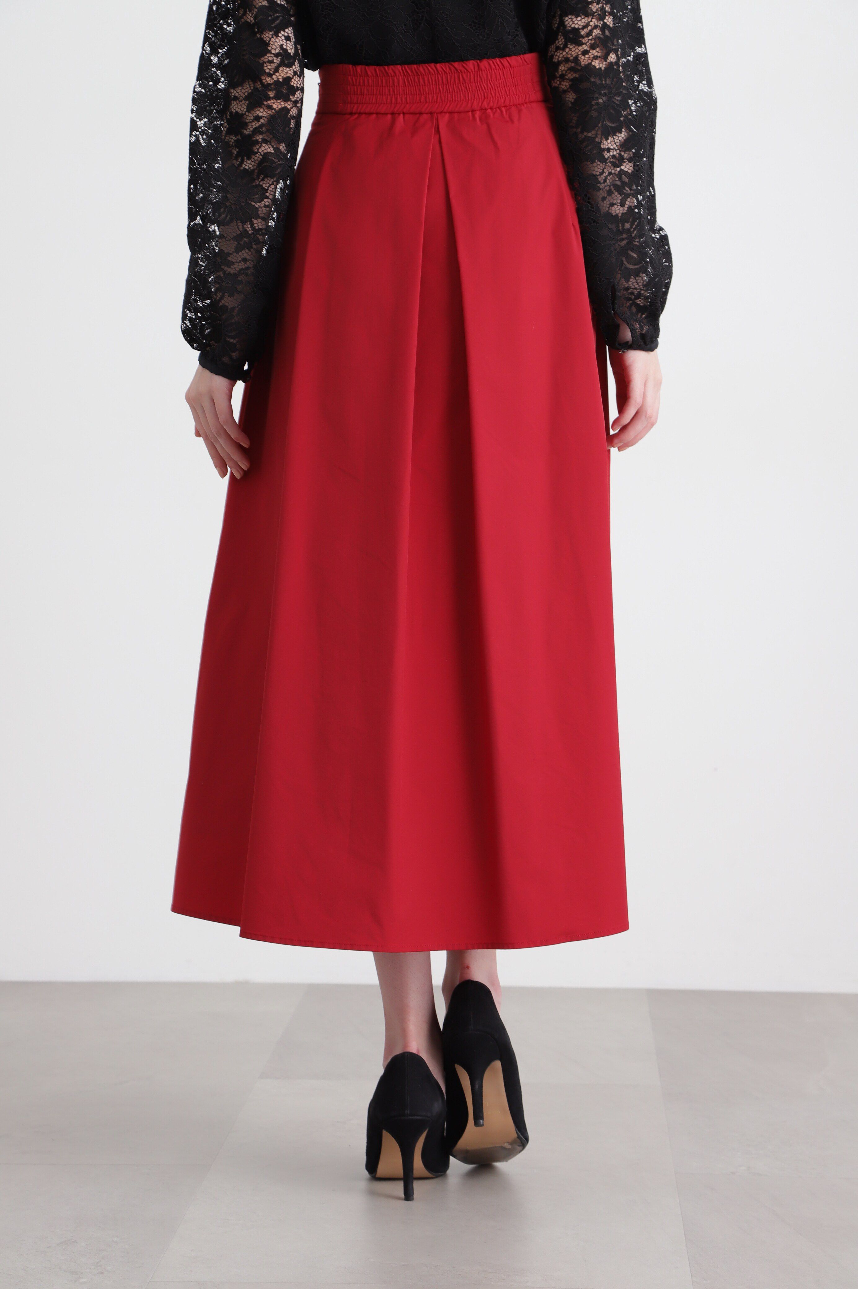  「◆ストレッチタフタフレアースカート」|スカート|