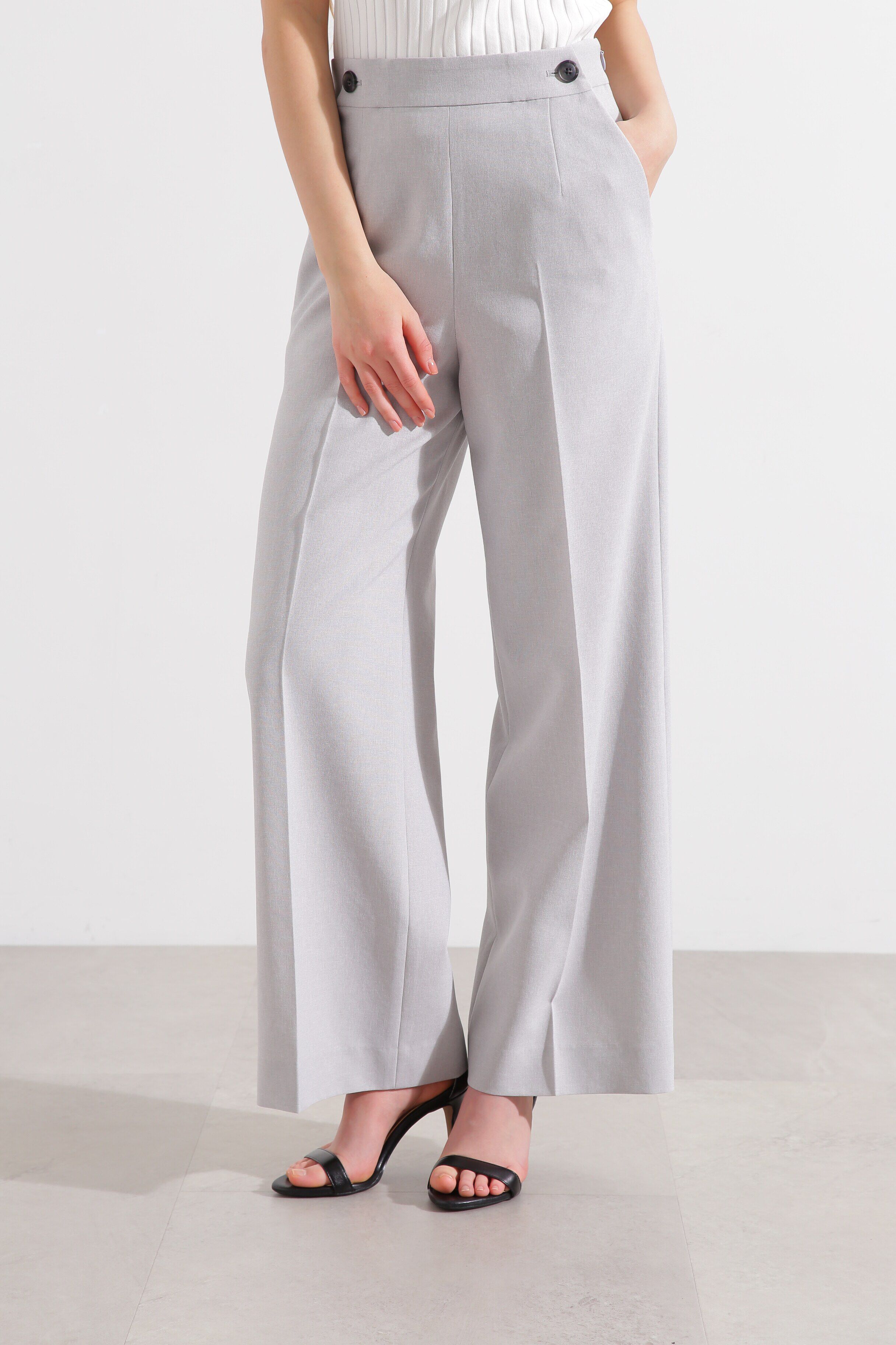  「◆ストライプセットアップパンツ」|その他|グレー