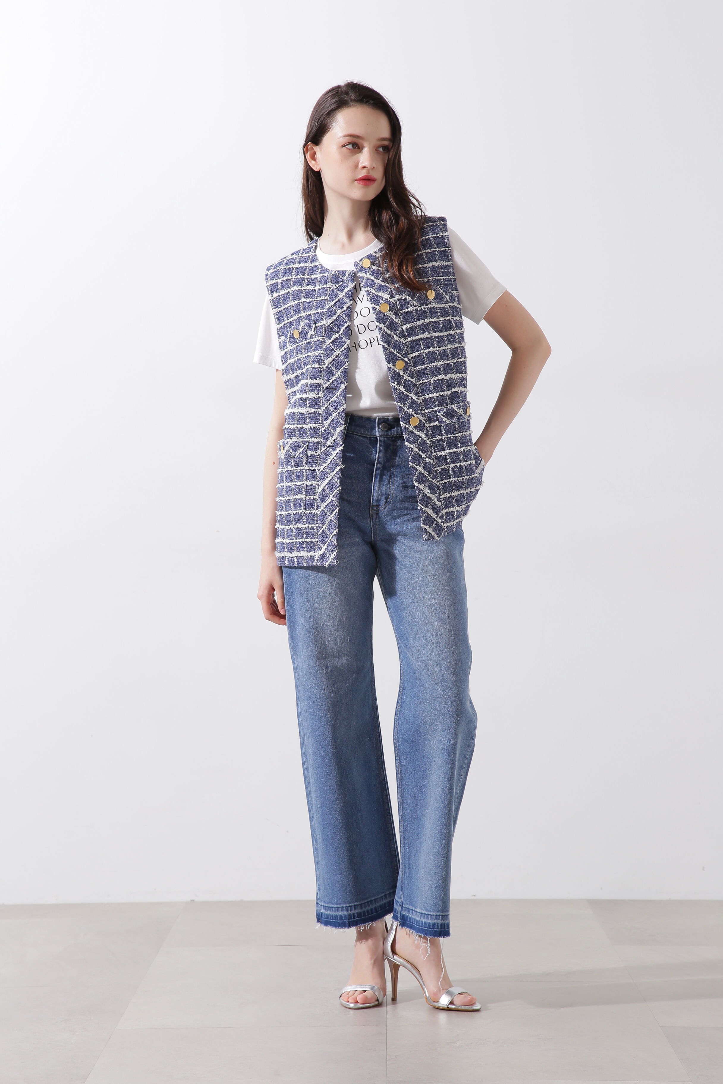  「セミワイドデニムパンツ」|その他|