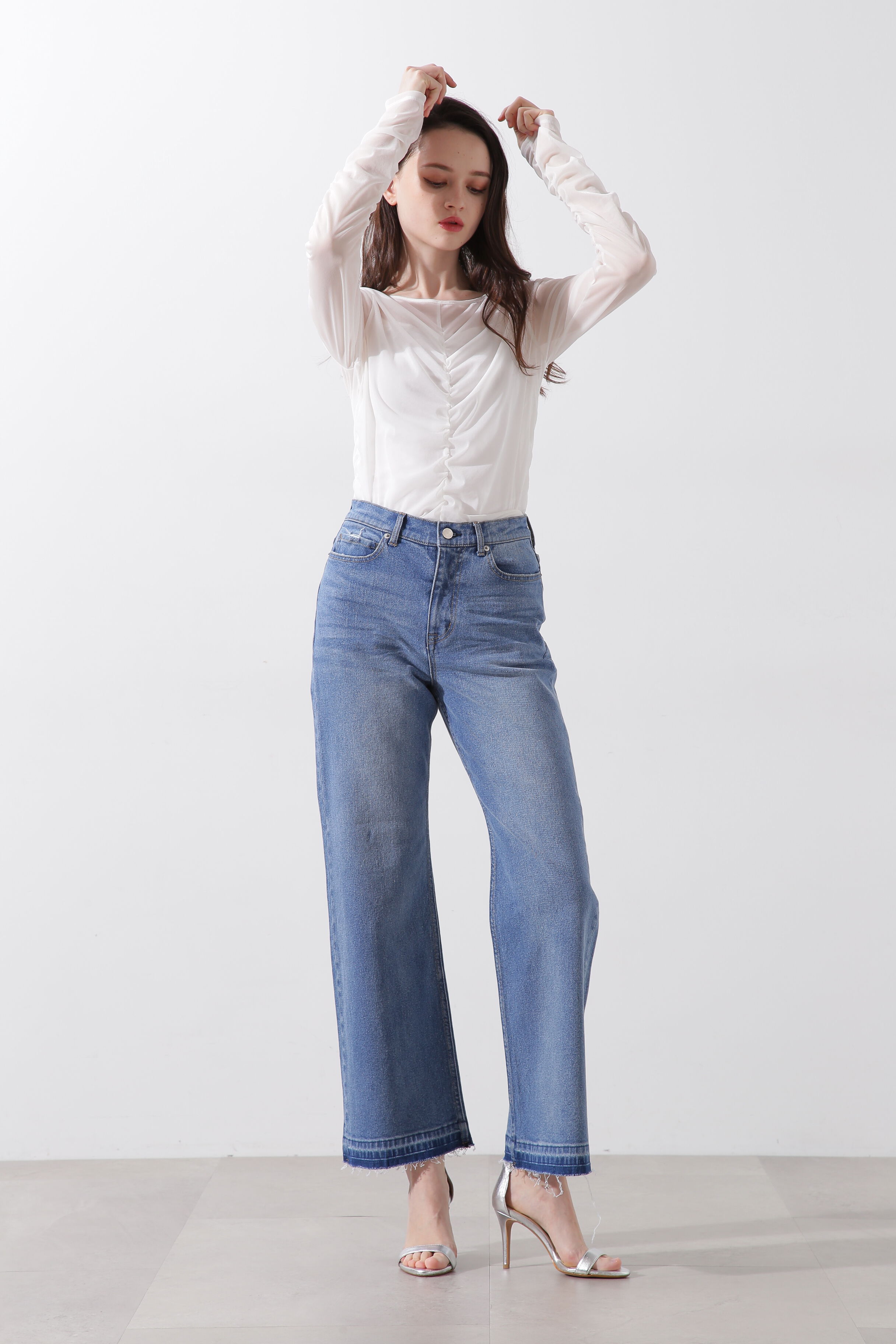  「セミワイドデニムパンツ」|その他|