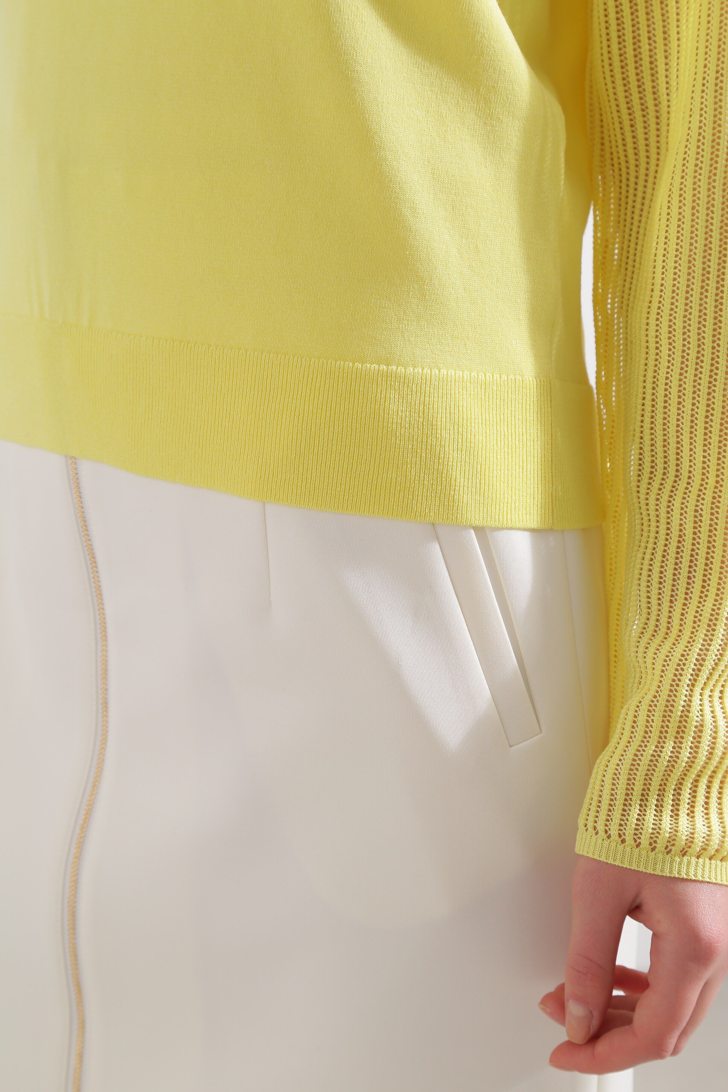  「◆シアーコンビニットプルオーバー」|ニット・セーター|