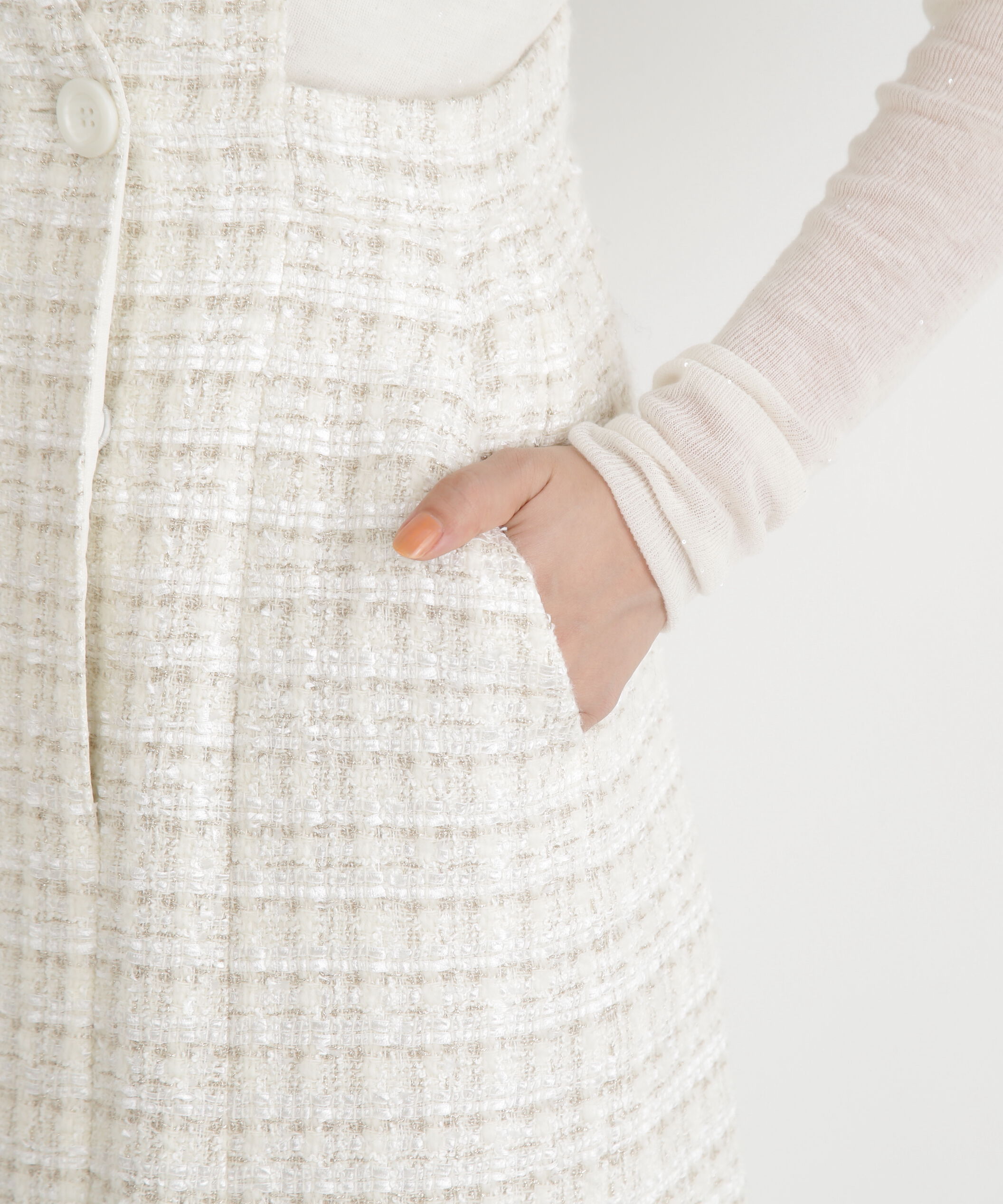  「◆ループツイードジャンバースカート」|ワンピース|