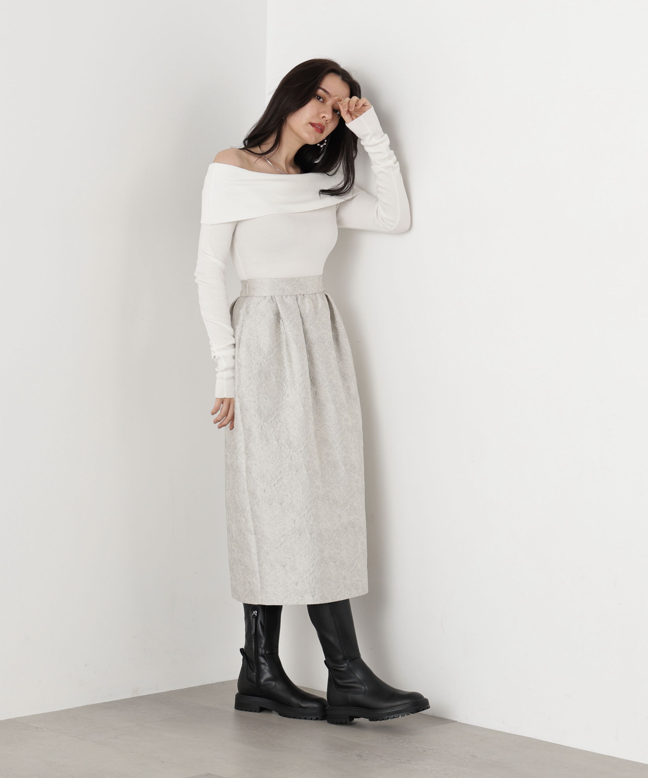  「◆オフショルダー２ＷＡＹニットプルオーバー」|ニット・セーター|