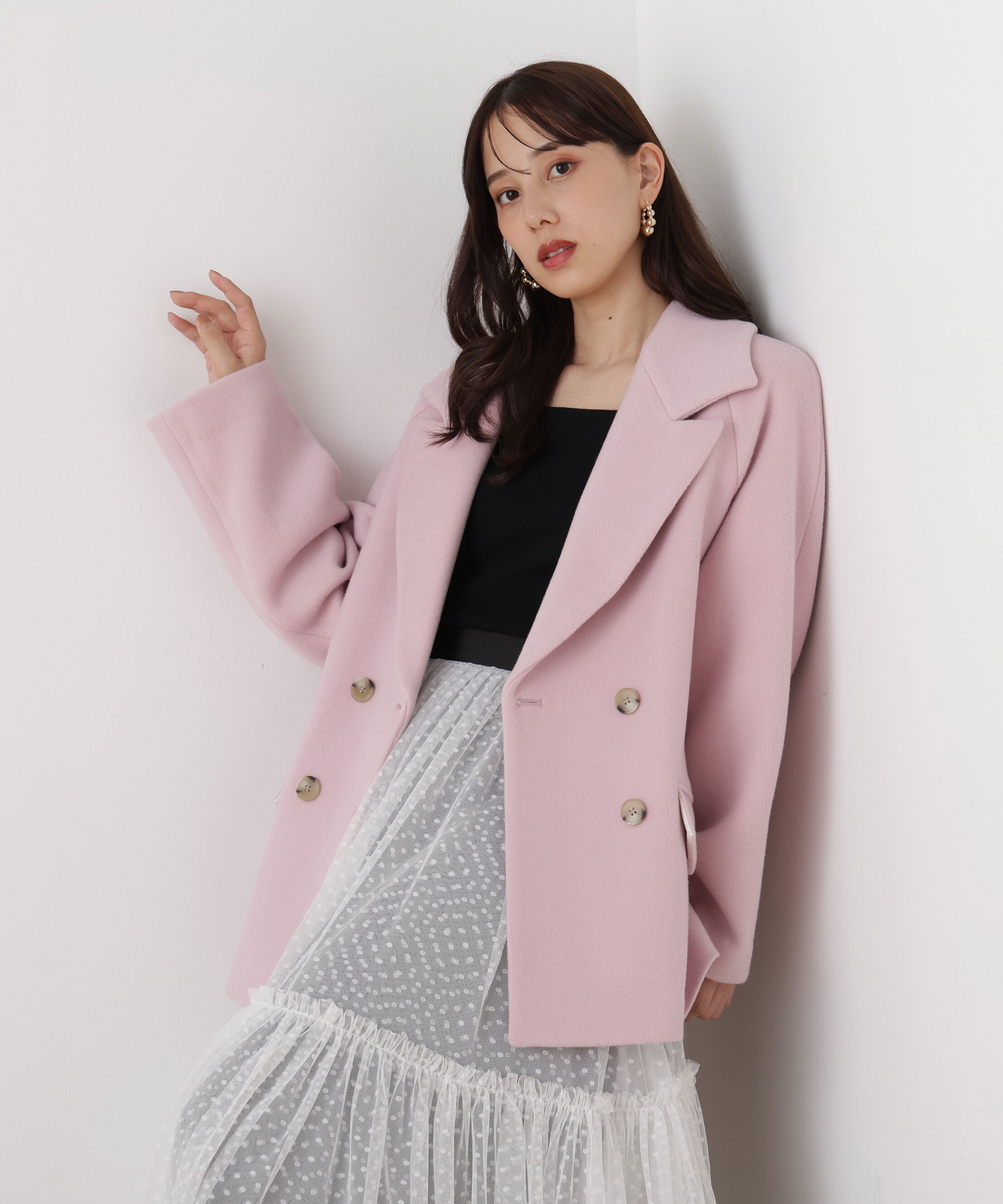  「◆ダブルブレストショートコート」|その他|