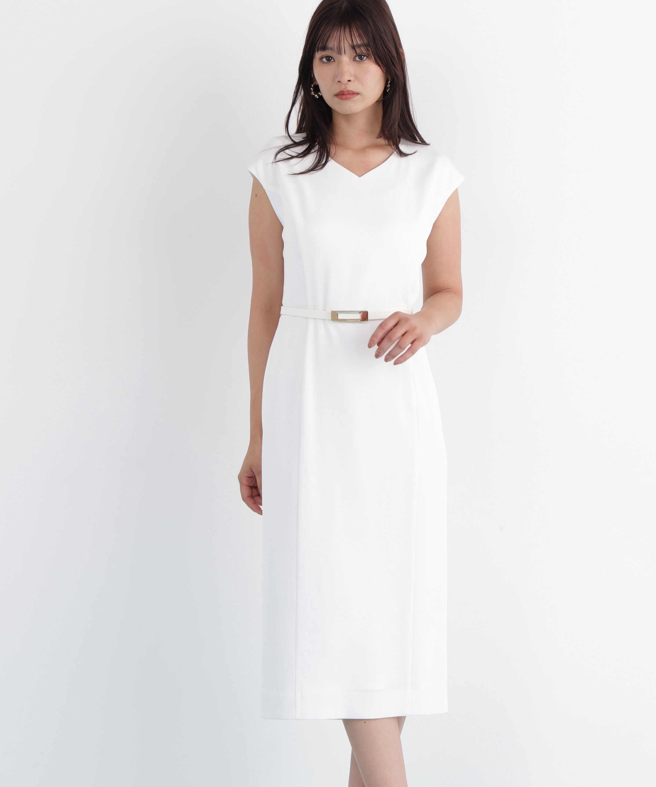  「ハイツイストワンピース」|ワンピース|ホワイト