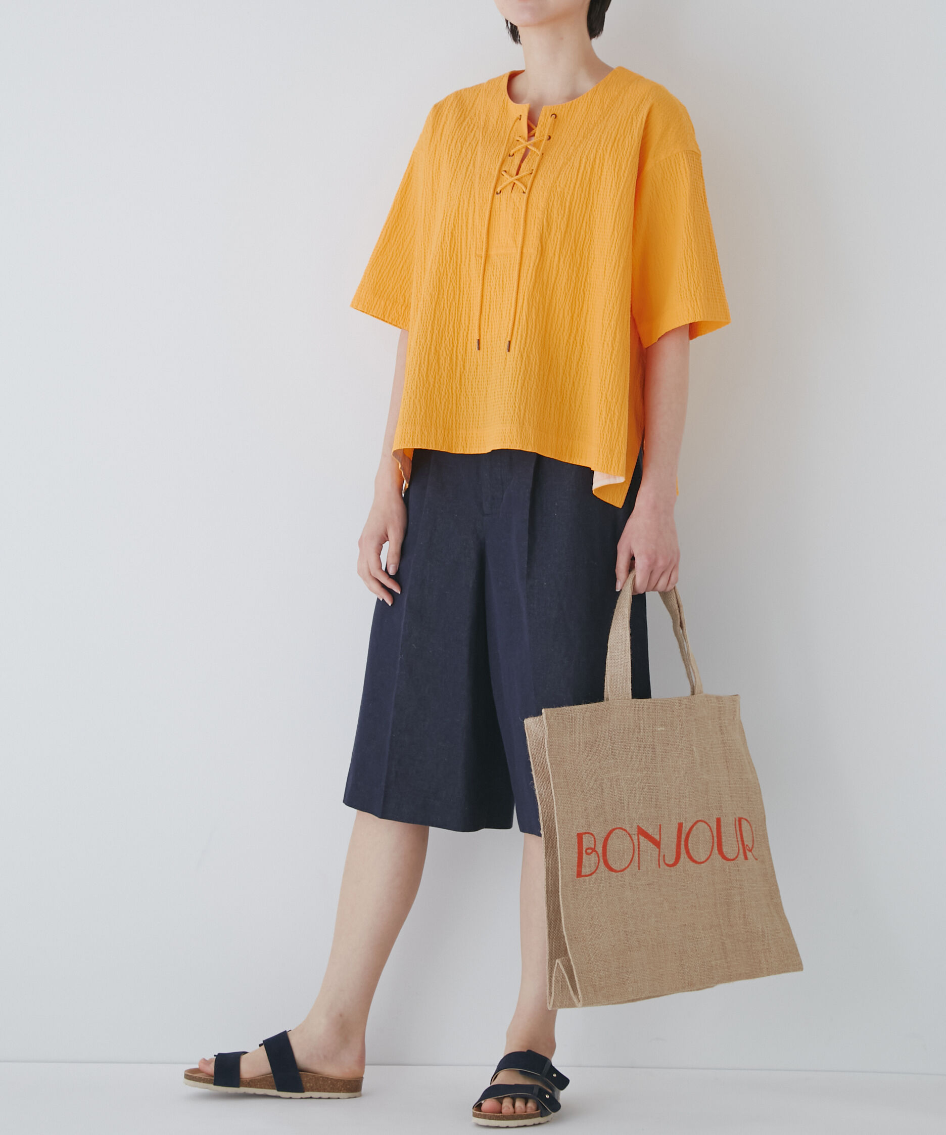  「◆サッカーストレッチブラウス」|シャツ・ブラウス|