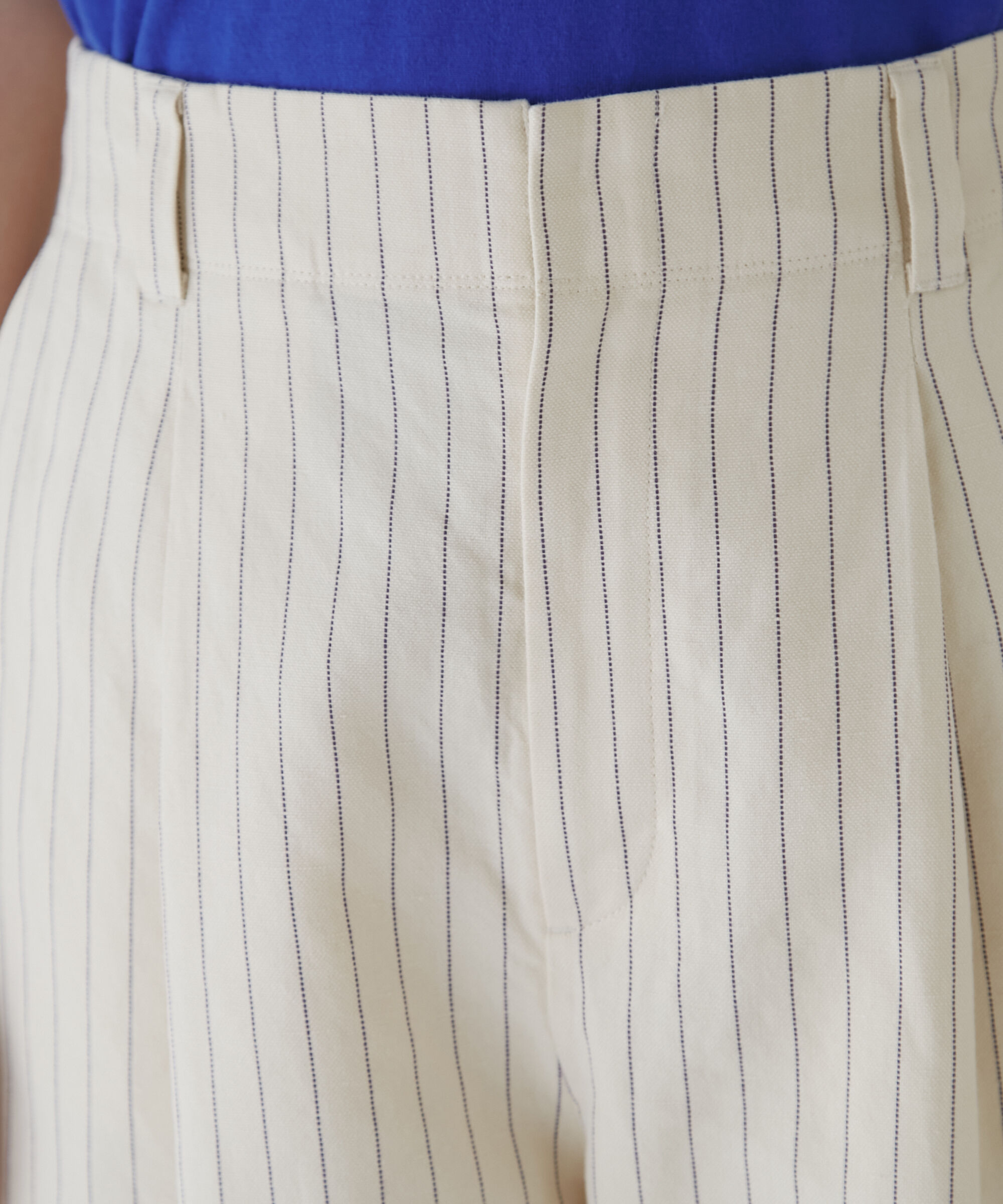  「◆綿麻ストライプパンツ」|その他|