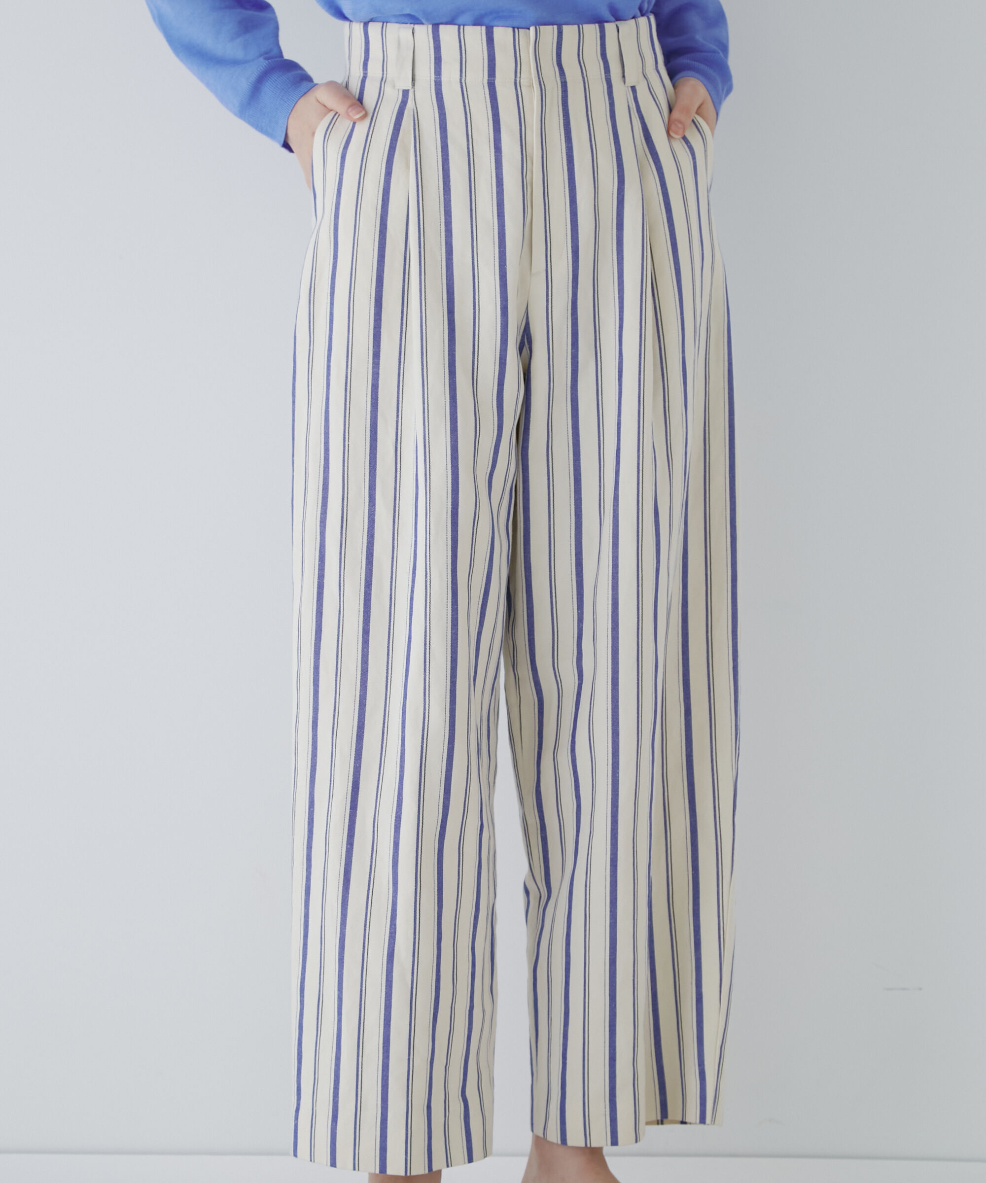  「◆綿麻ストライプパンツ」|その他|