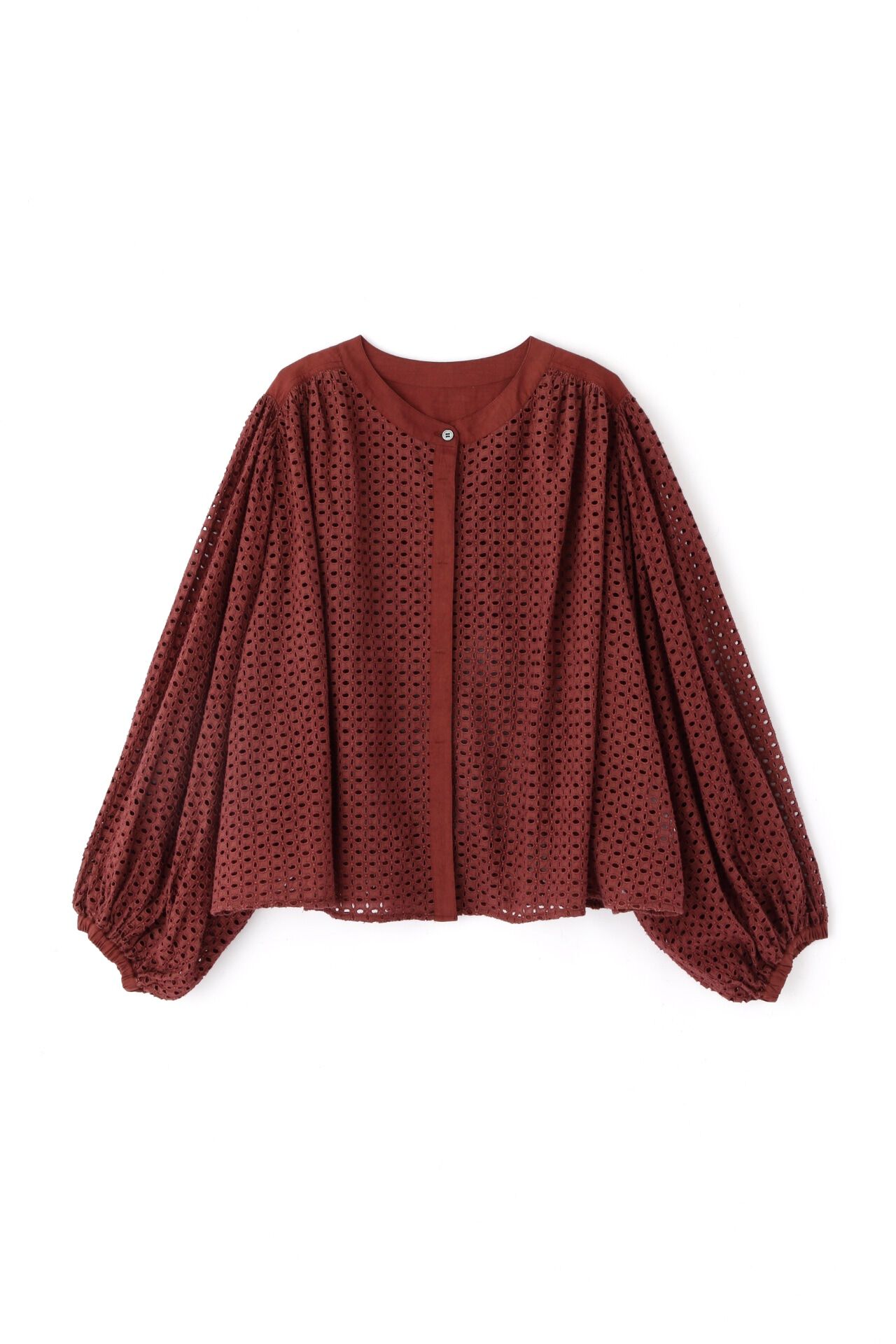  「◆ボリュームスリーブカットワークブラウス」|シャツ・ブラウス|