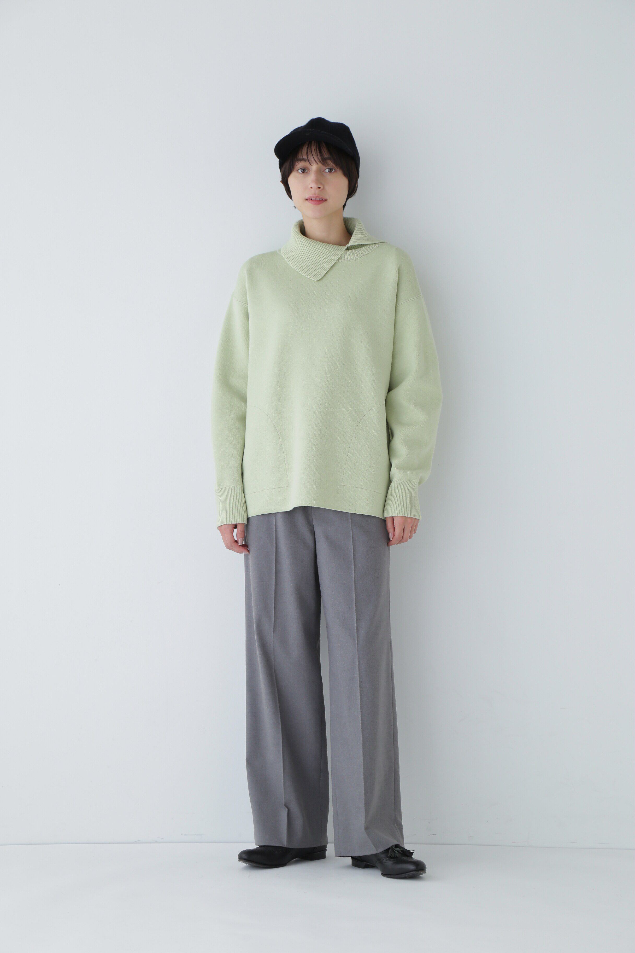  「◆ダブルジャカードニットトップス」|ニット・セーター|