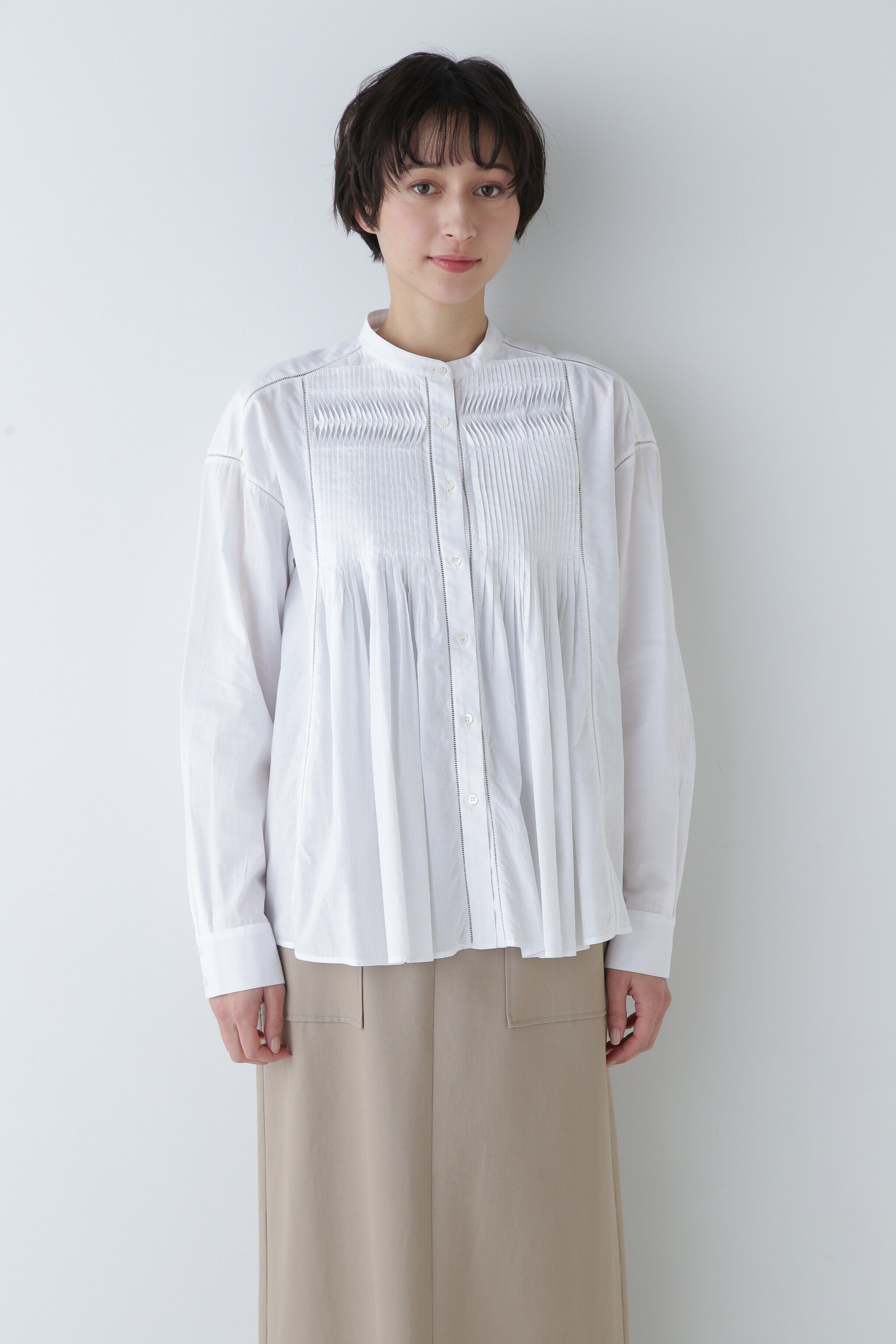  「◆インド綿ピンタックブラウス」|シャツ・ブラウス|