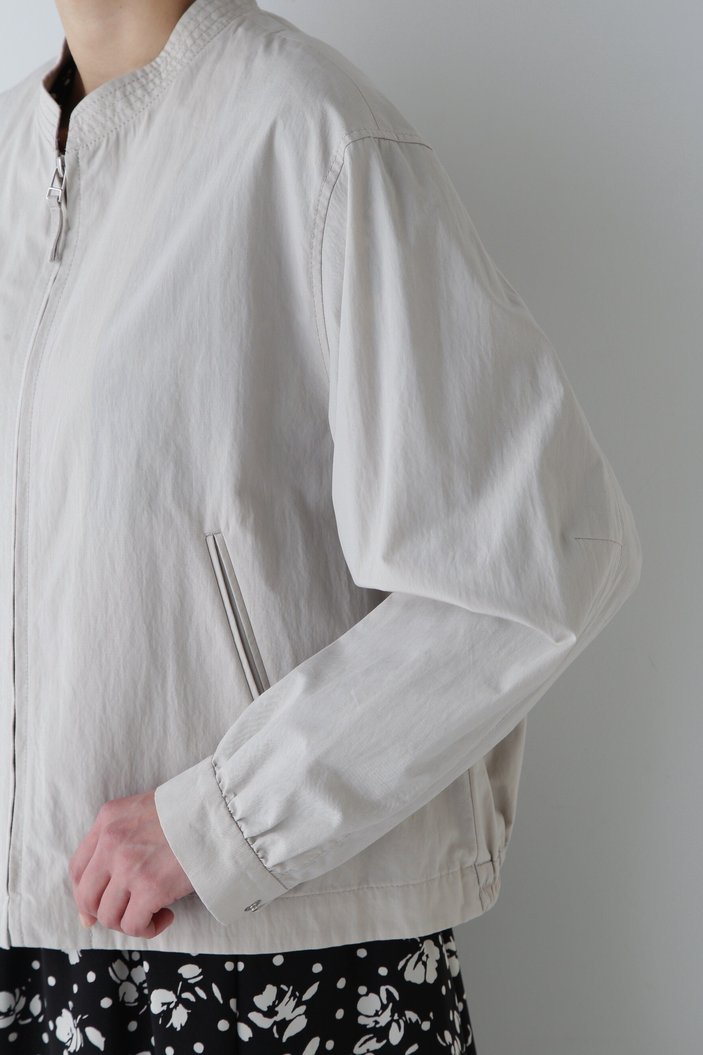  「◆ノーカラーショートブルゾン」|ブルゾン・スタジャン|