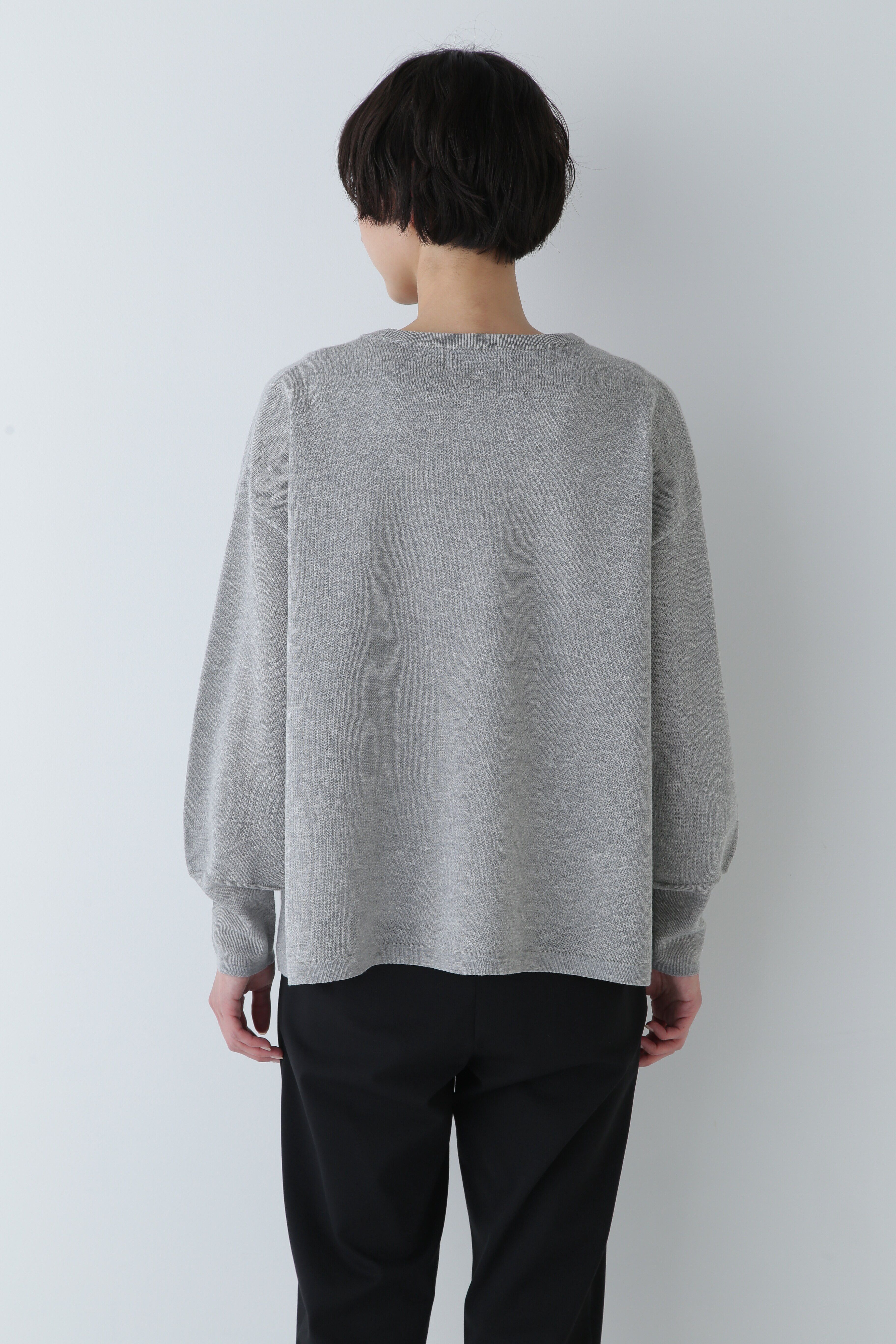  「◆キーネックメランジニット」|ニット・セーター|