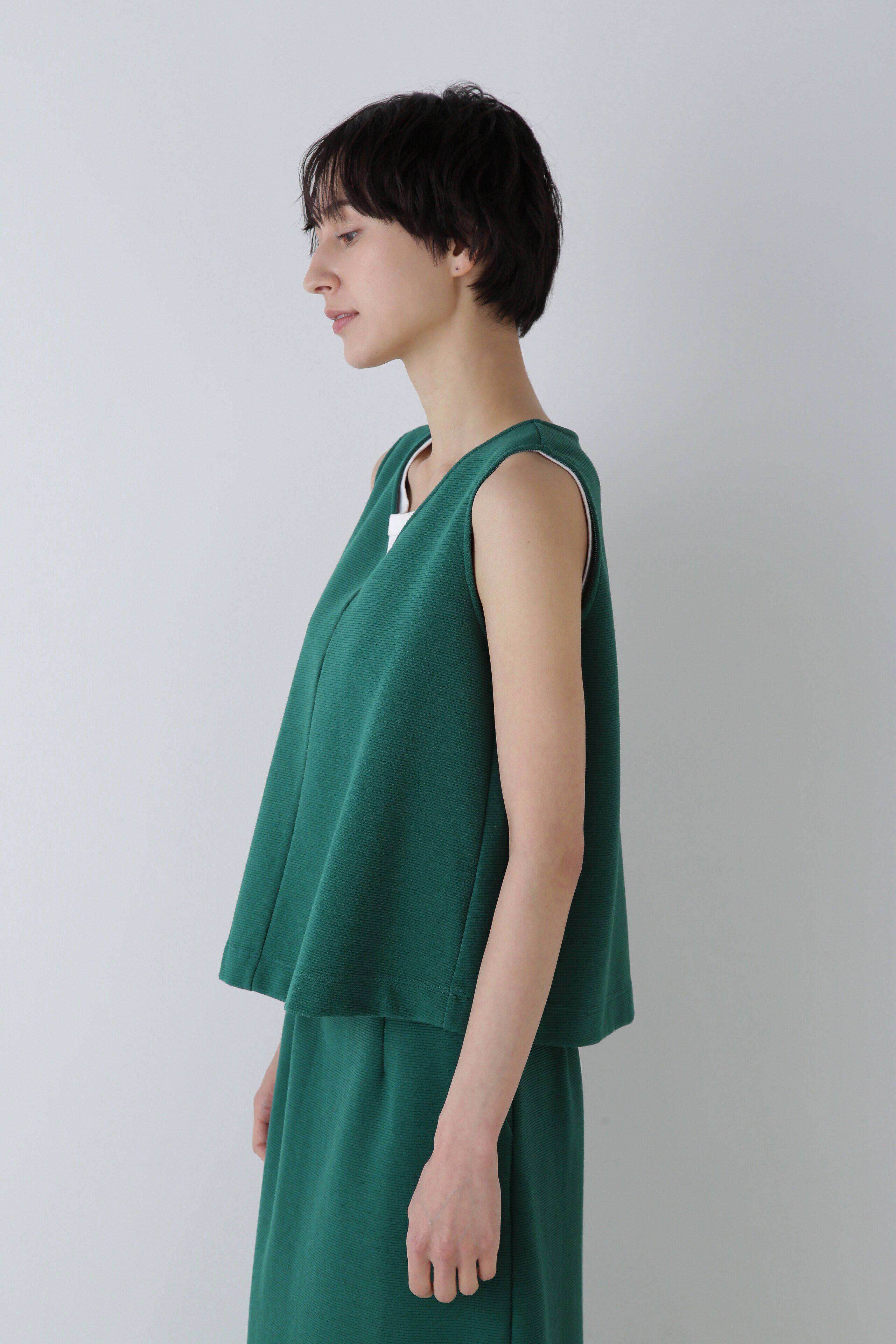  「◆リップルノースリーブプルオーバー」|Tシャツ・カットソー|