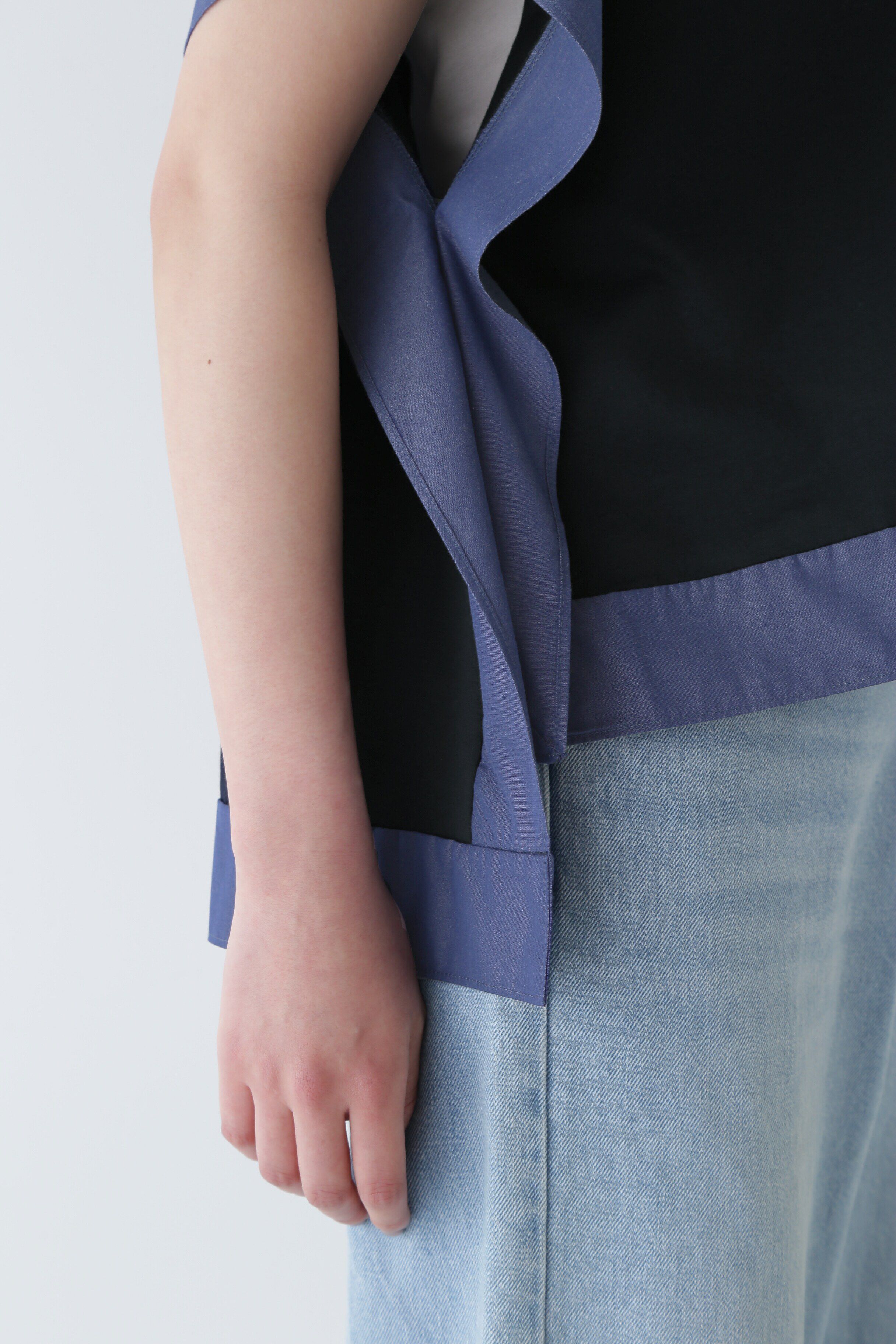  「◆異素材コンビカットソー」|Tシャツ・カットソー|