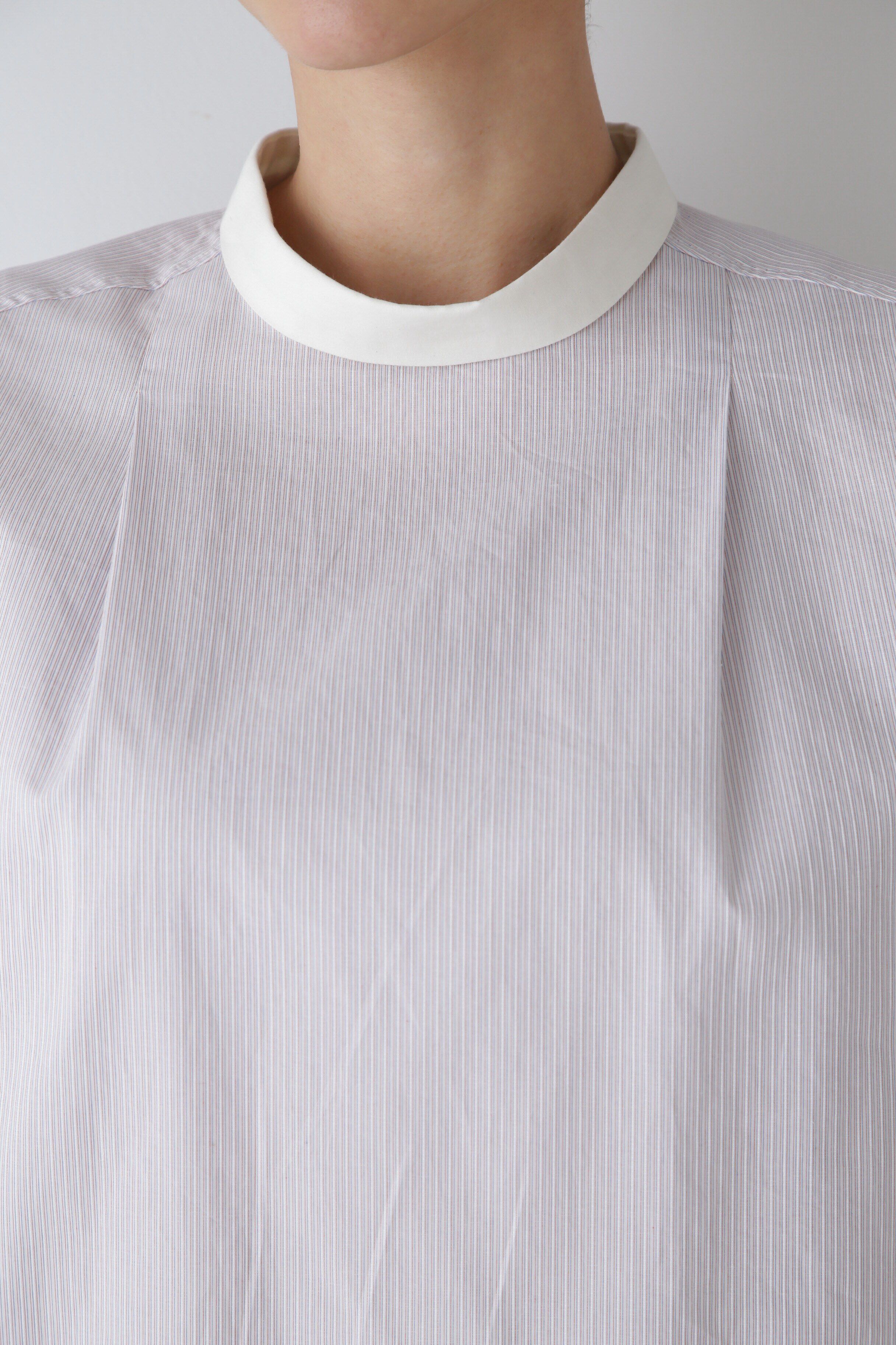  「◆シルプレシュランクストライプブラウス」|シャツ・ブラウス|