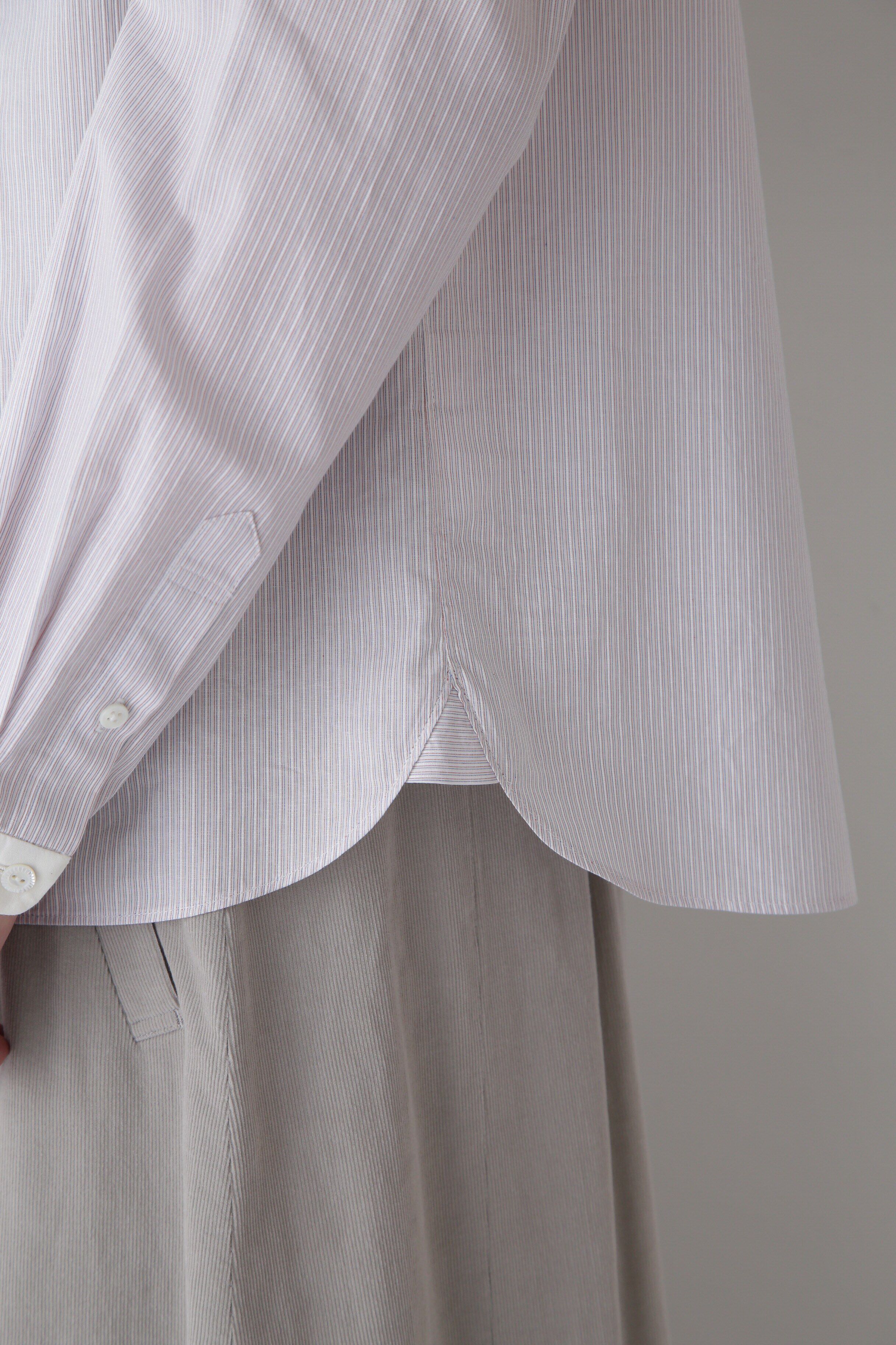  「◆シルプレシュランクストライプブラウス」|シャツ・ブラウス|