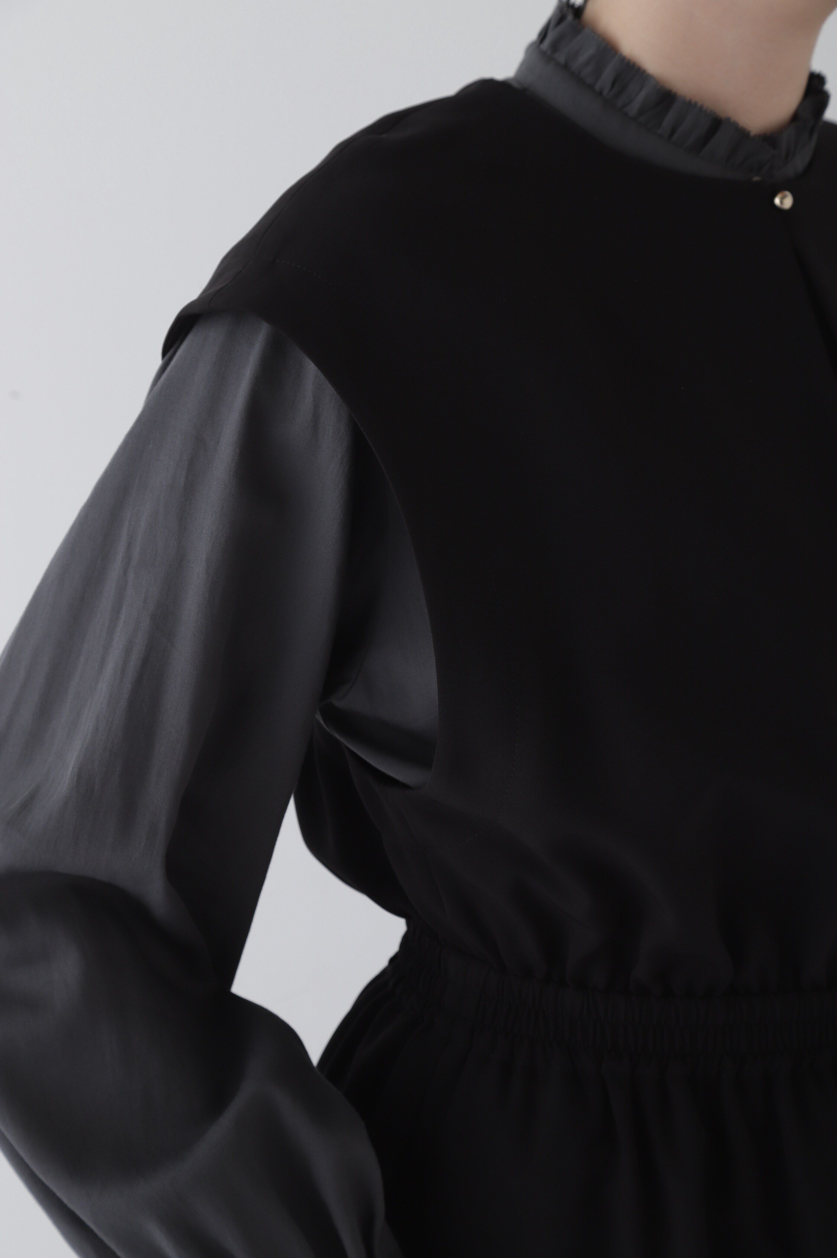  「◆ダブルクロスノースリーブワンピース」|ワンピース|