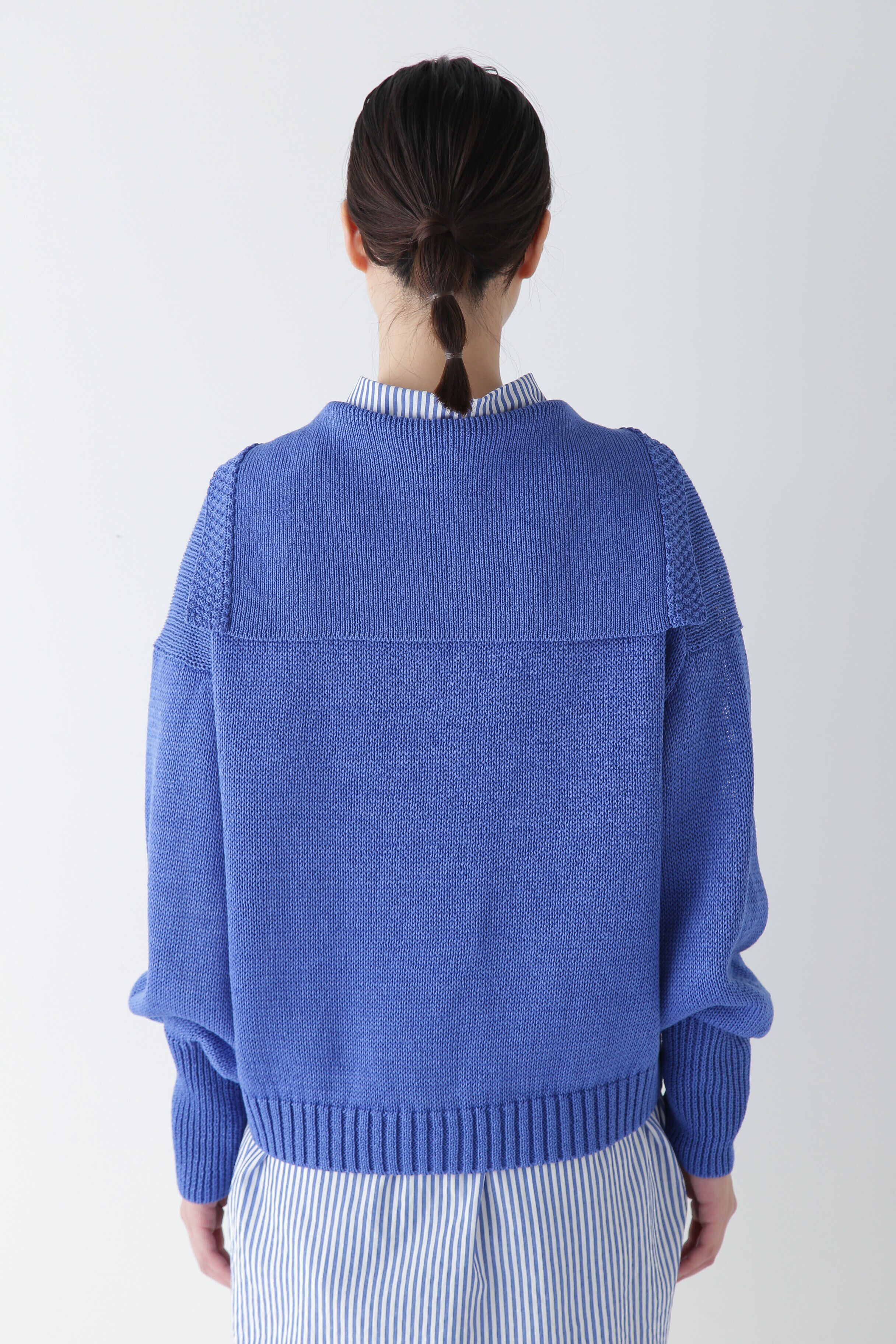  「◆【ウォッシャブル】ギマコットンセーラーカラープルオーバー」|ニット・セーター|