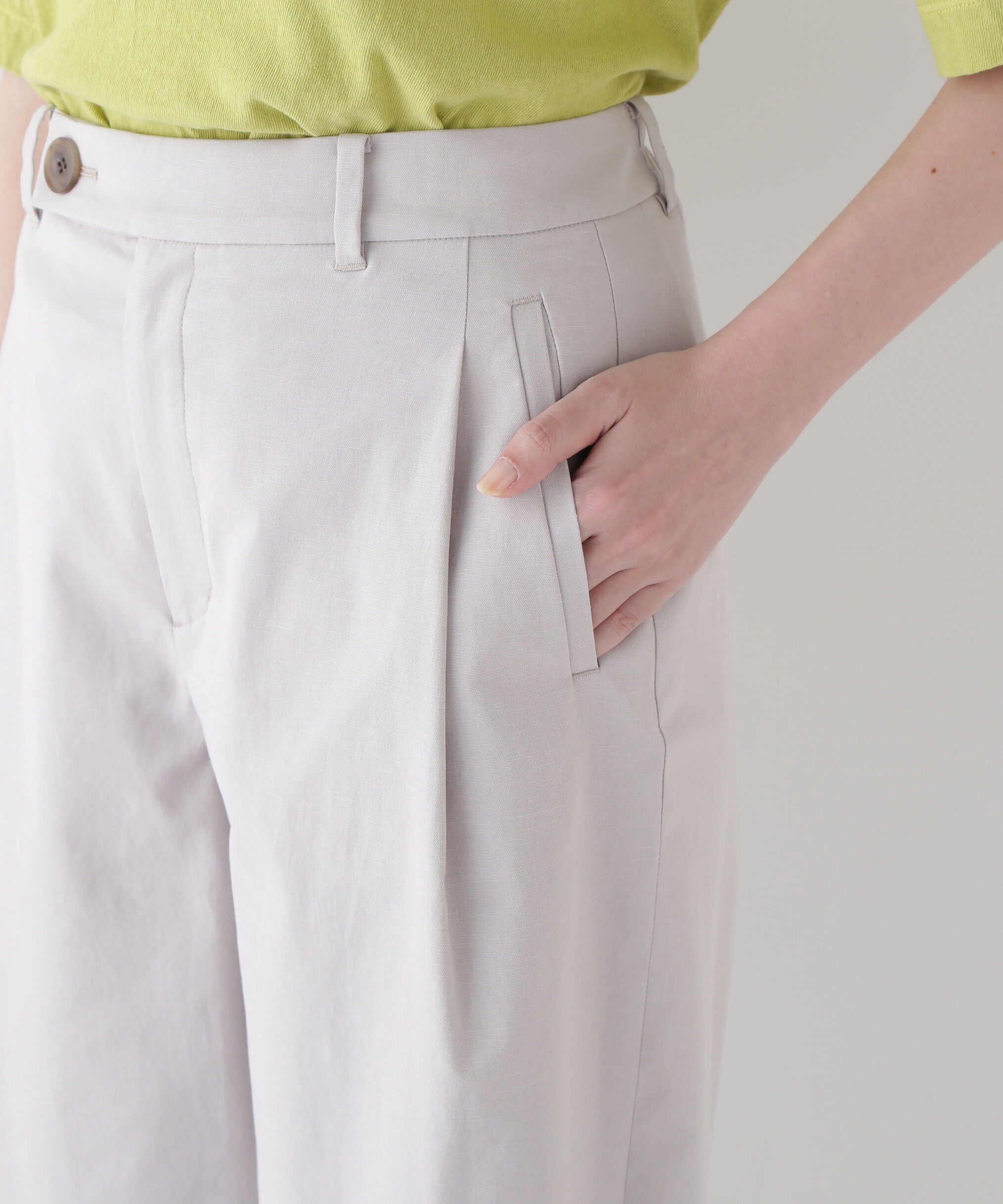  「◆ドビーストレッチワンタックセミワイドパンツ」|その他|