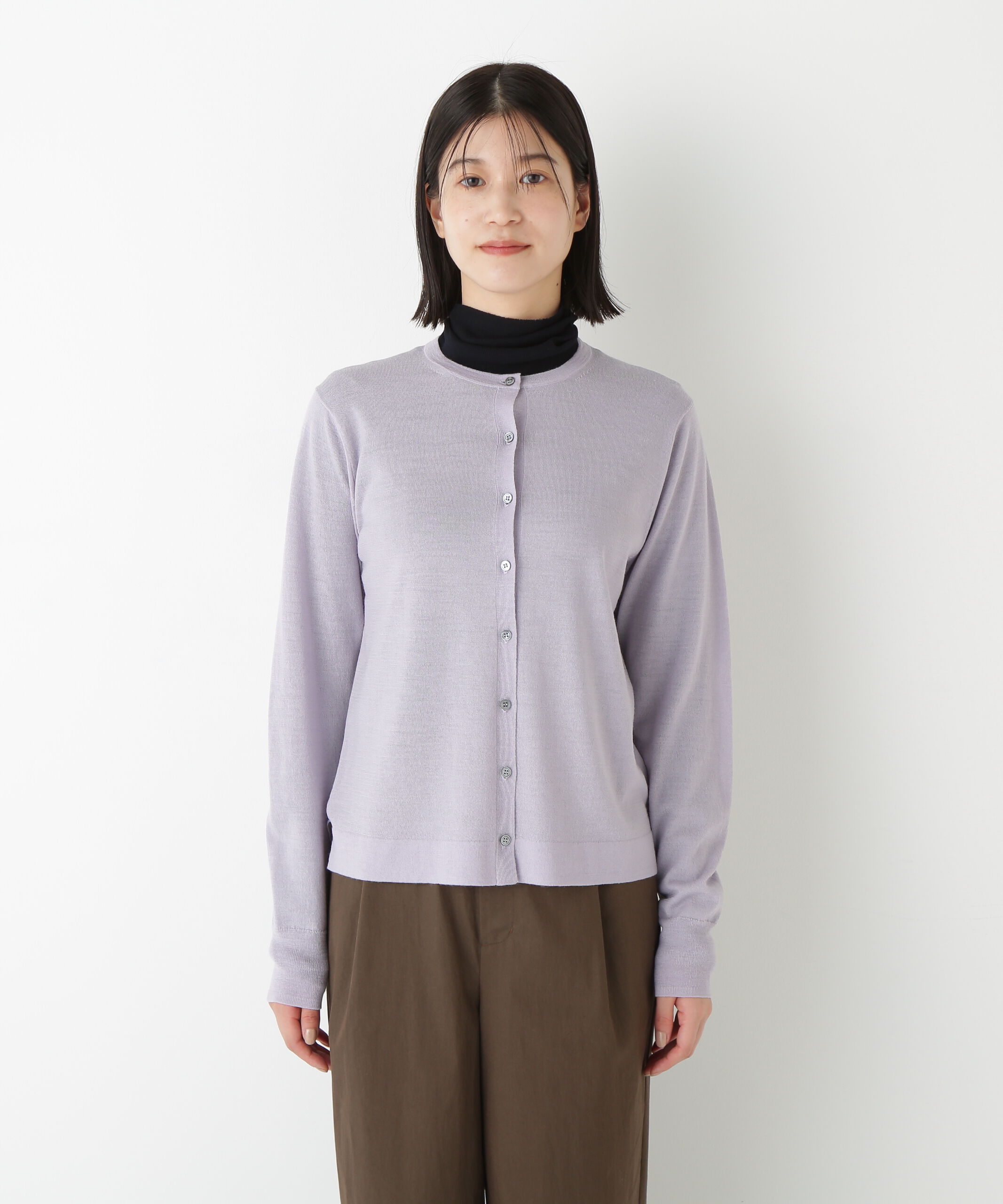  「◆ハイツイストウールクルーネックカーディガン」|ニット・セーター|