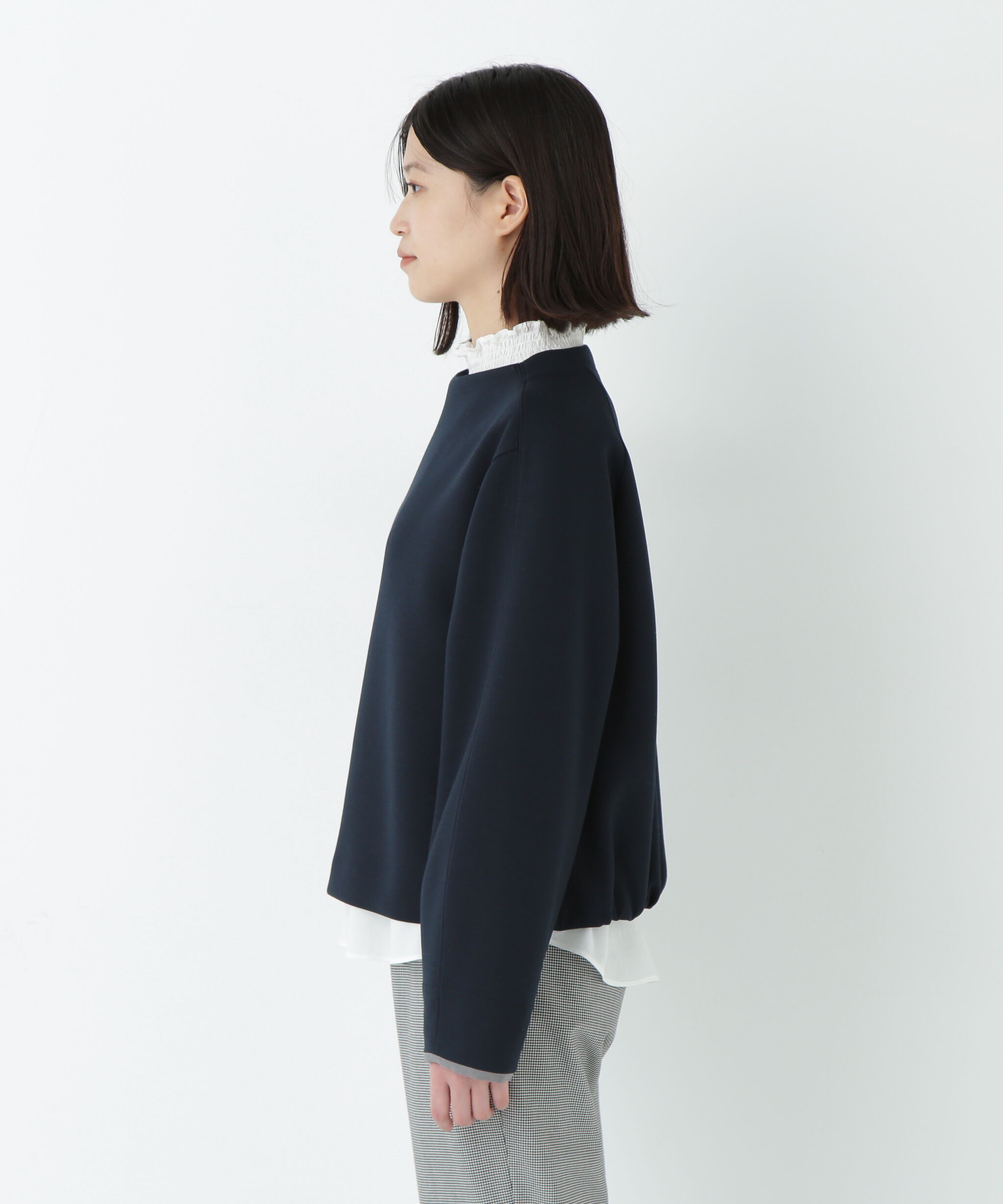  「チェックドッキングダンボールプルオーバー」|Tシャツ・カットソー|