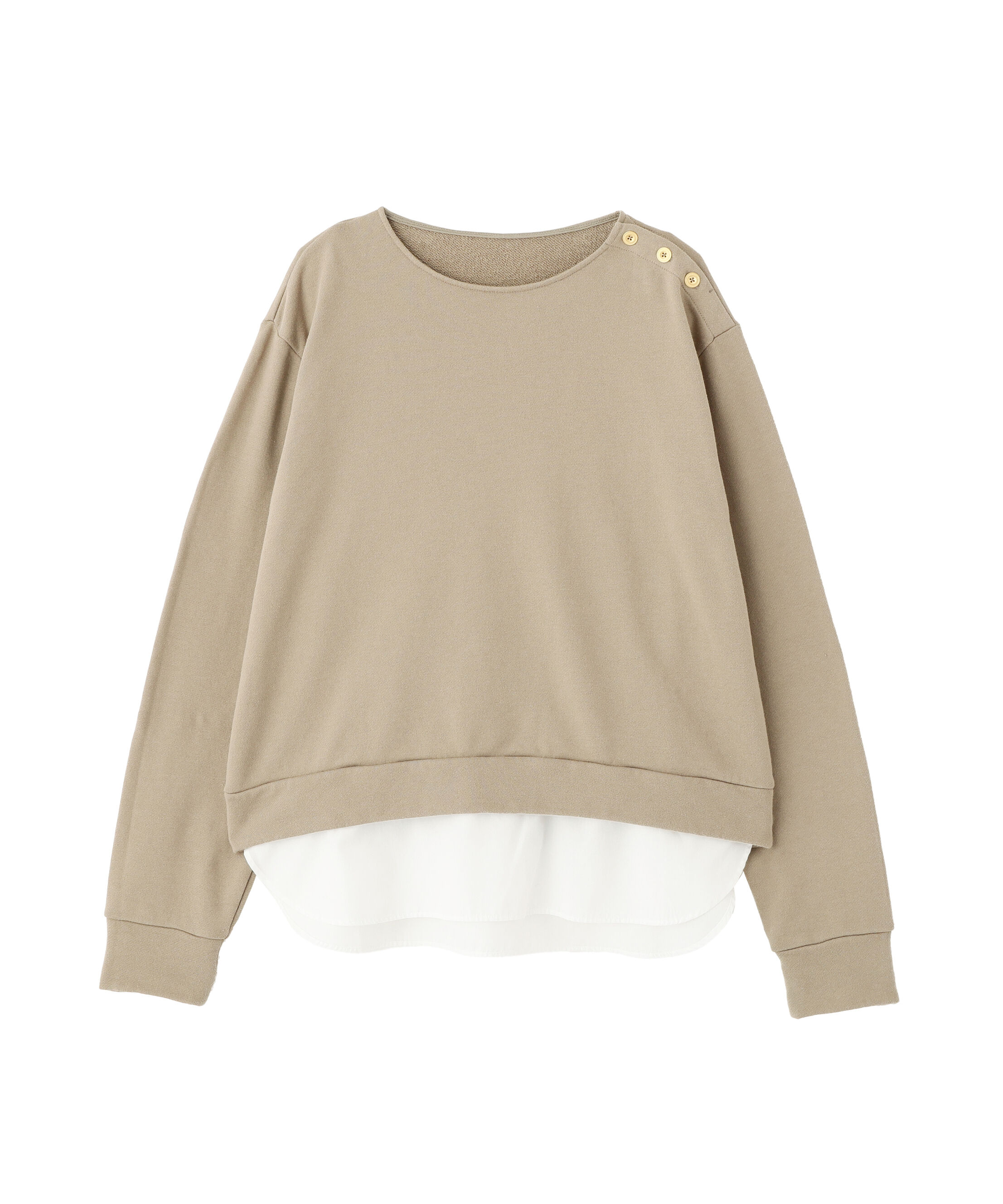  「◆シャツテールドッキングプルオーバー」|Tシャツ・カットソー|