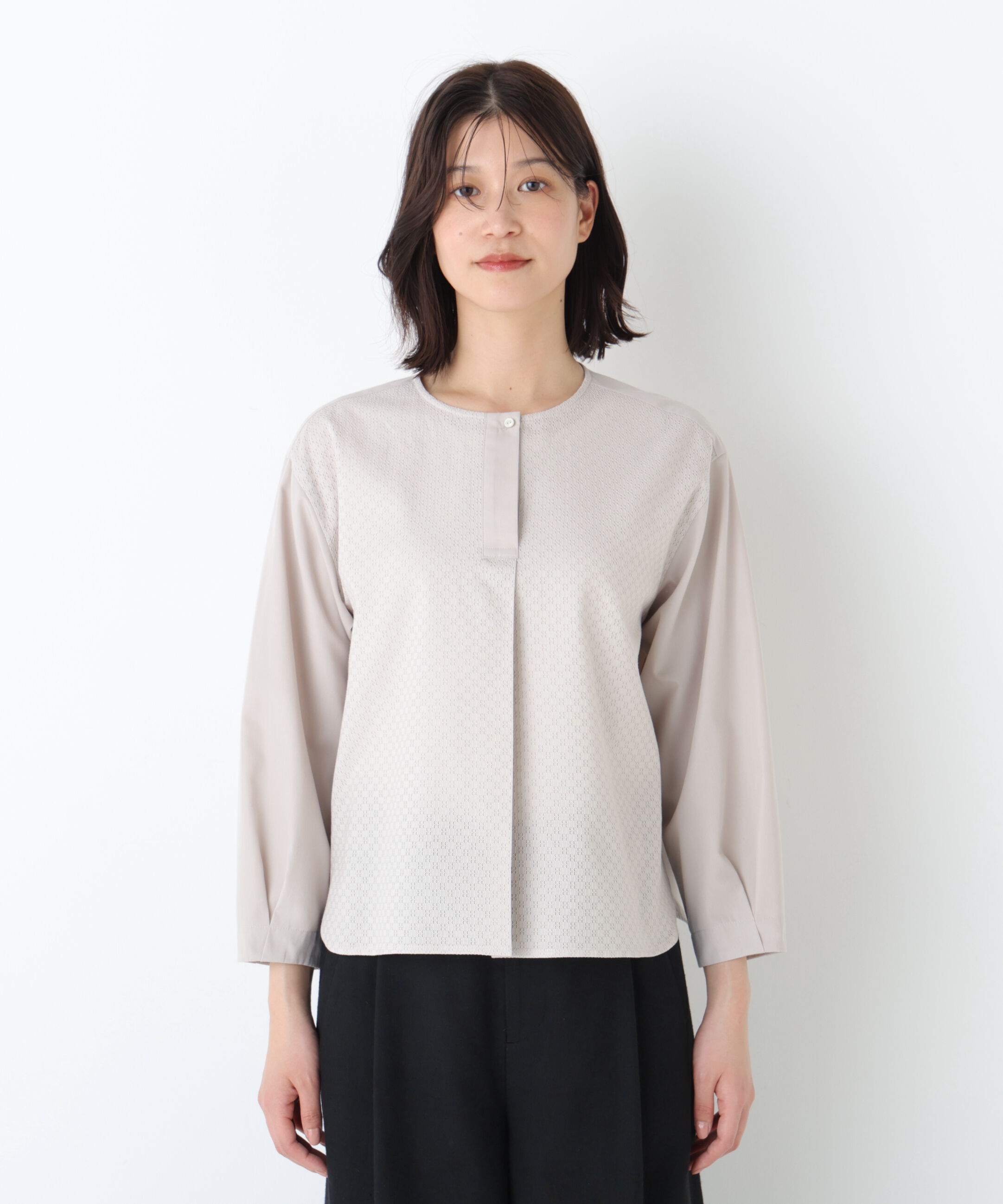  「◆カラミレーススキッパーブラウス」|シャツ・ブラウス|