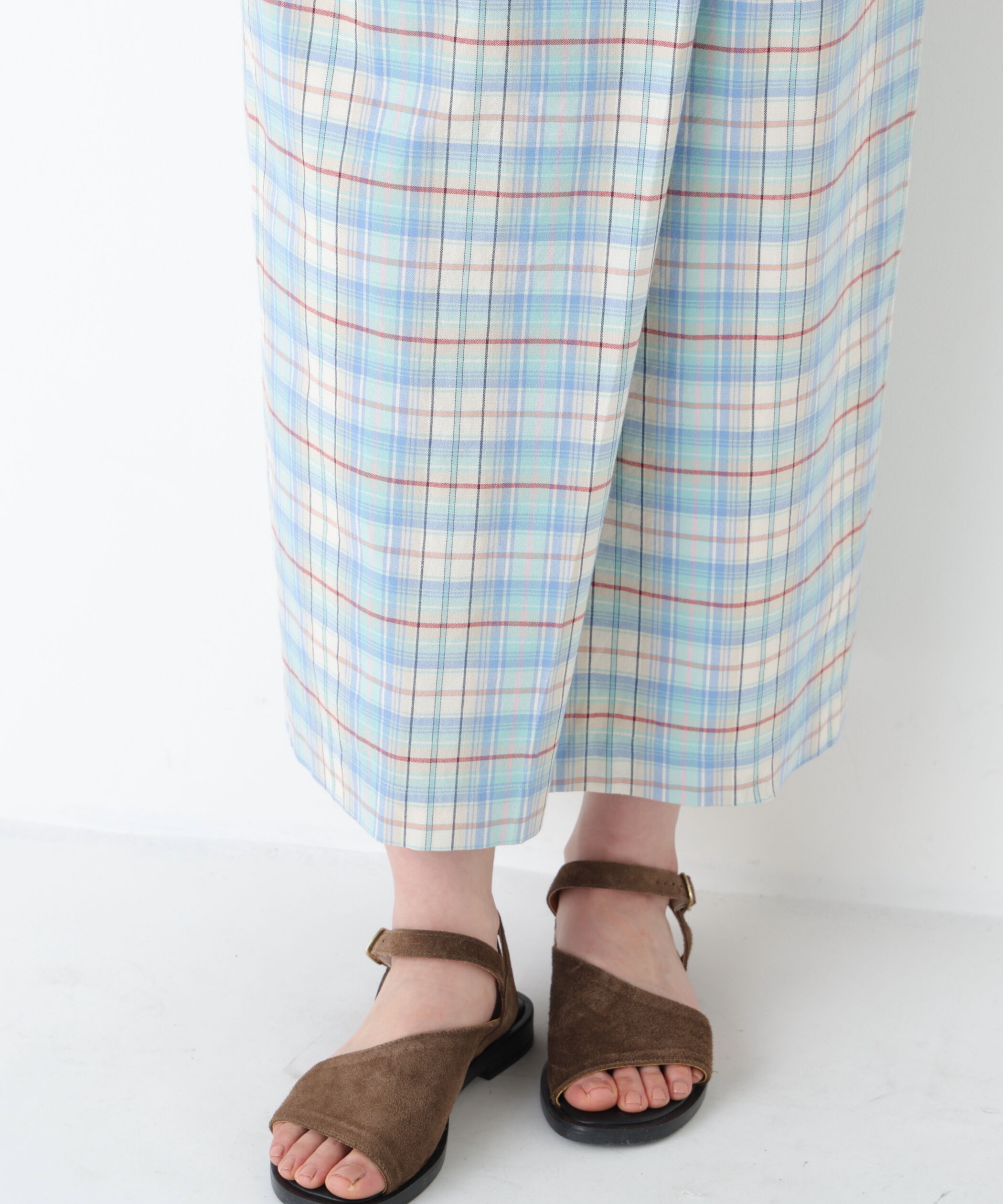  「◆ラップライクチェックスカート」|スカート|