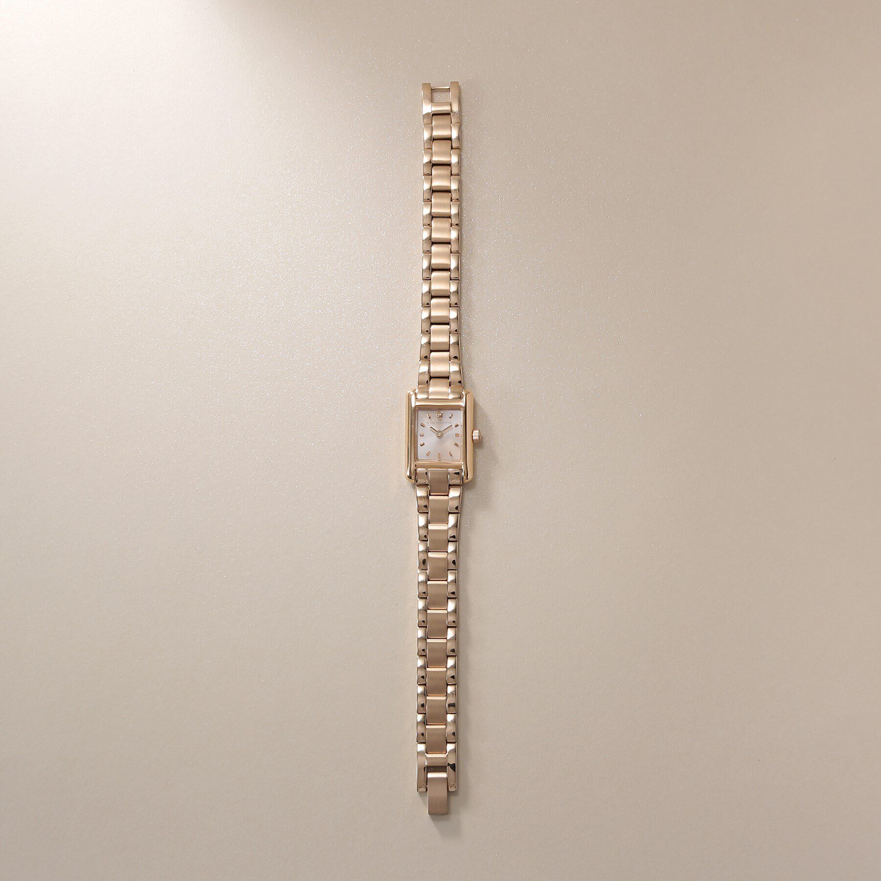 COCOSHNIK「RGスクエアメタルバンド ウォッチ（ベージュ旭光ダイヤモンド）」|腕時計|