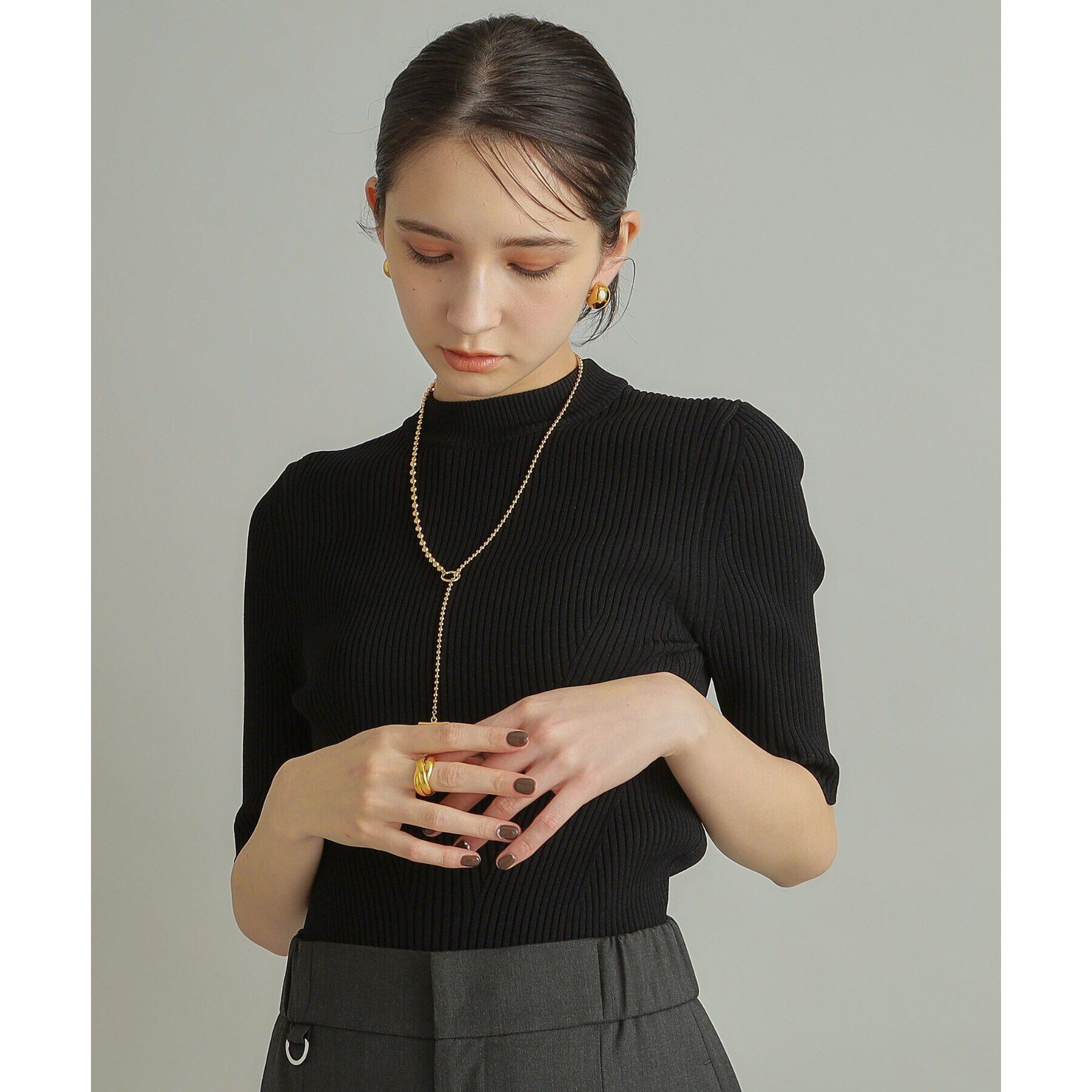 COCOSHNIK ONKITSCH「シルバー ボリュームリング ドームトリプル リング GP」|リング|