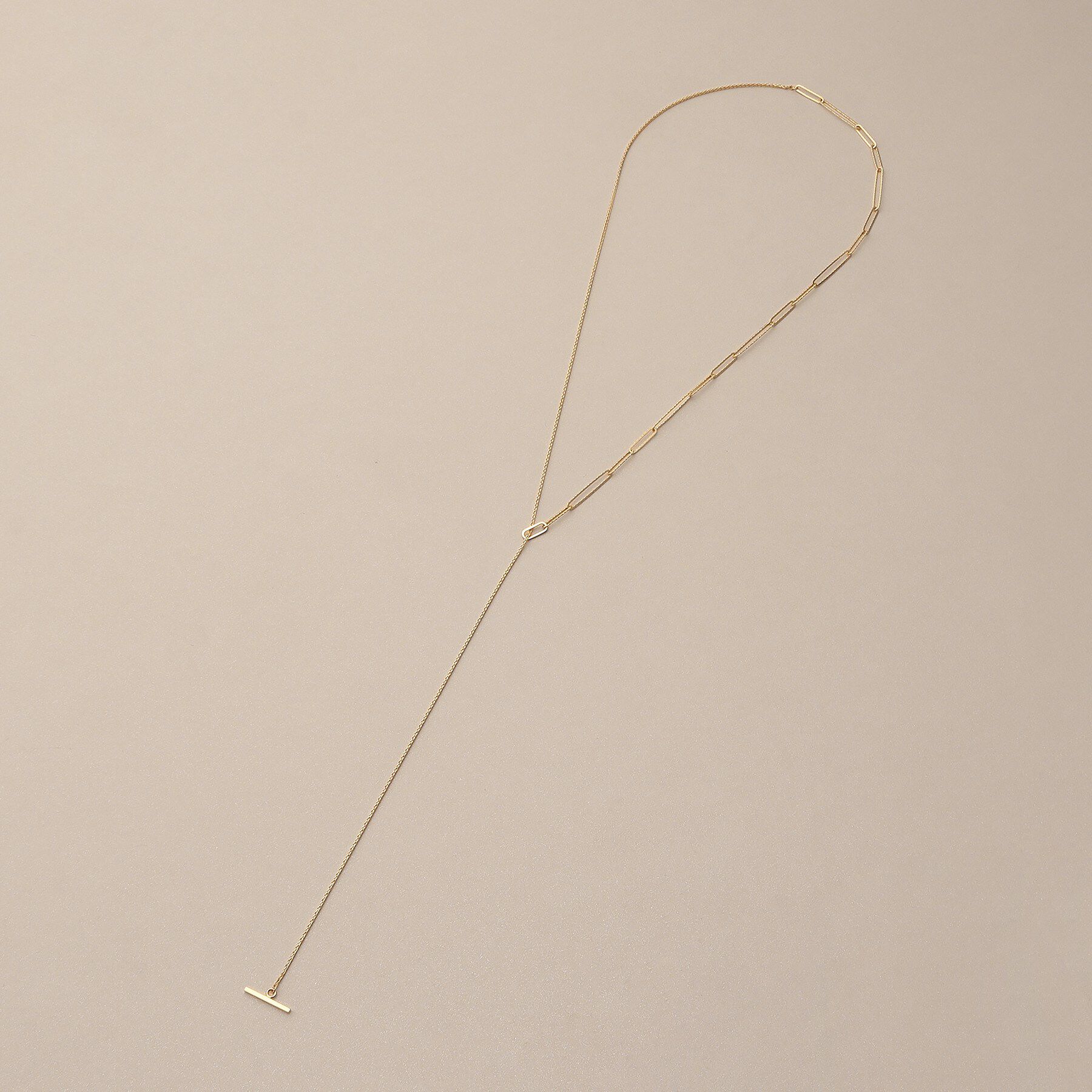 COCOSHNIK「K10スパイクトリプル&times;カットPCマンテル ネックレス」|ネックレス|