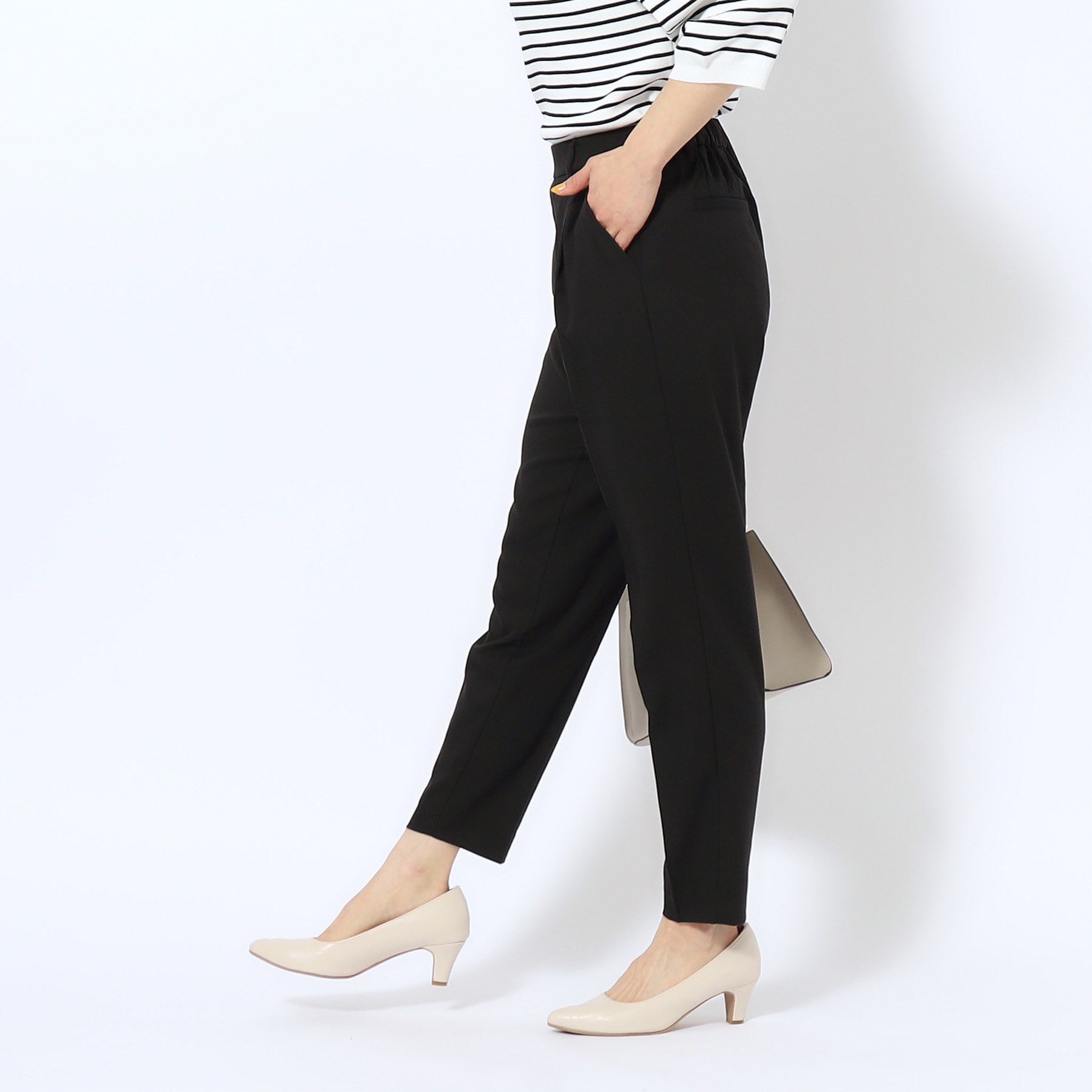 SHOO･LA･RUE「【洗える/SS-3L】すっきりキレイにかっこよく 大人のテーパードパンツ」|その他|