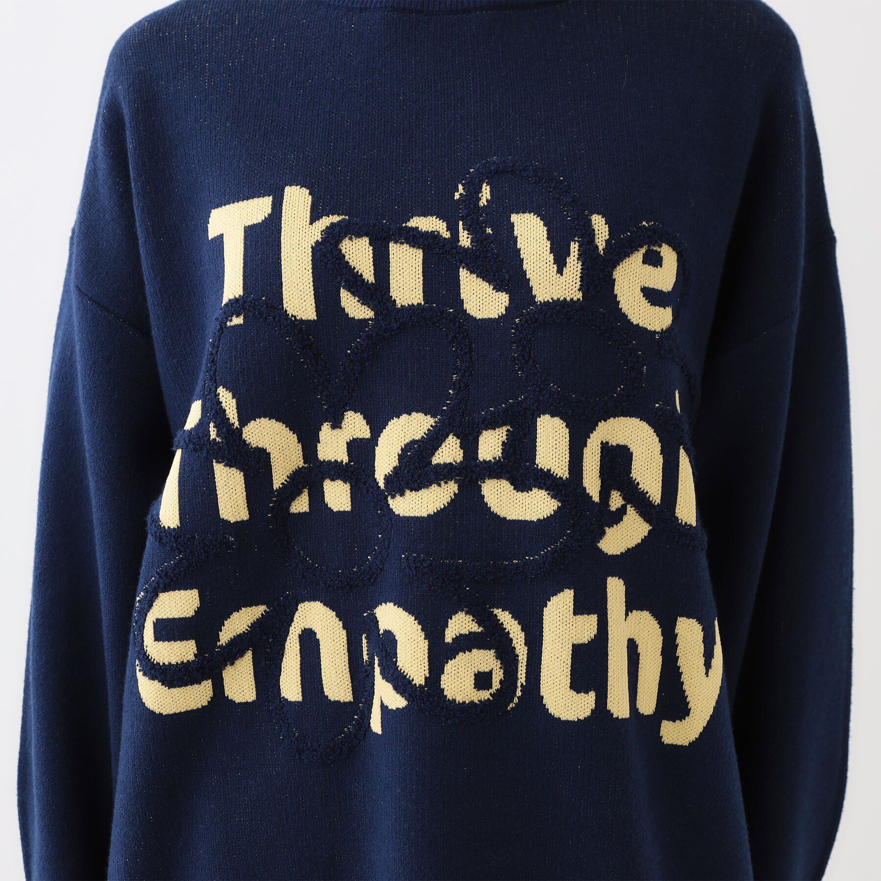 SHOO･LA･RUE「お花&times;ロゴ ゆるシルエットニット」|ニット・セーター|