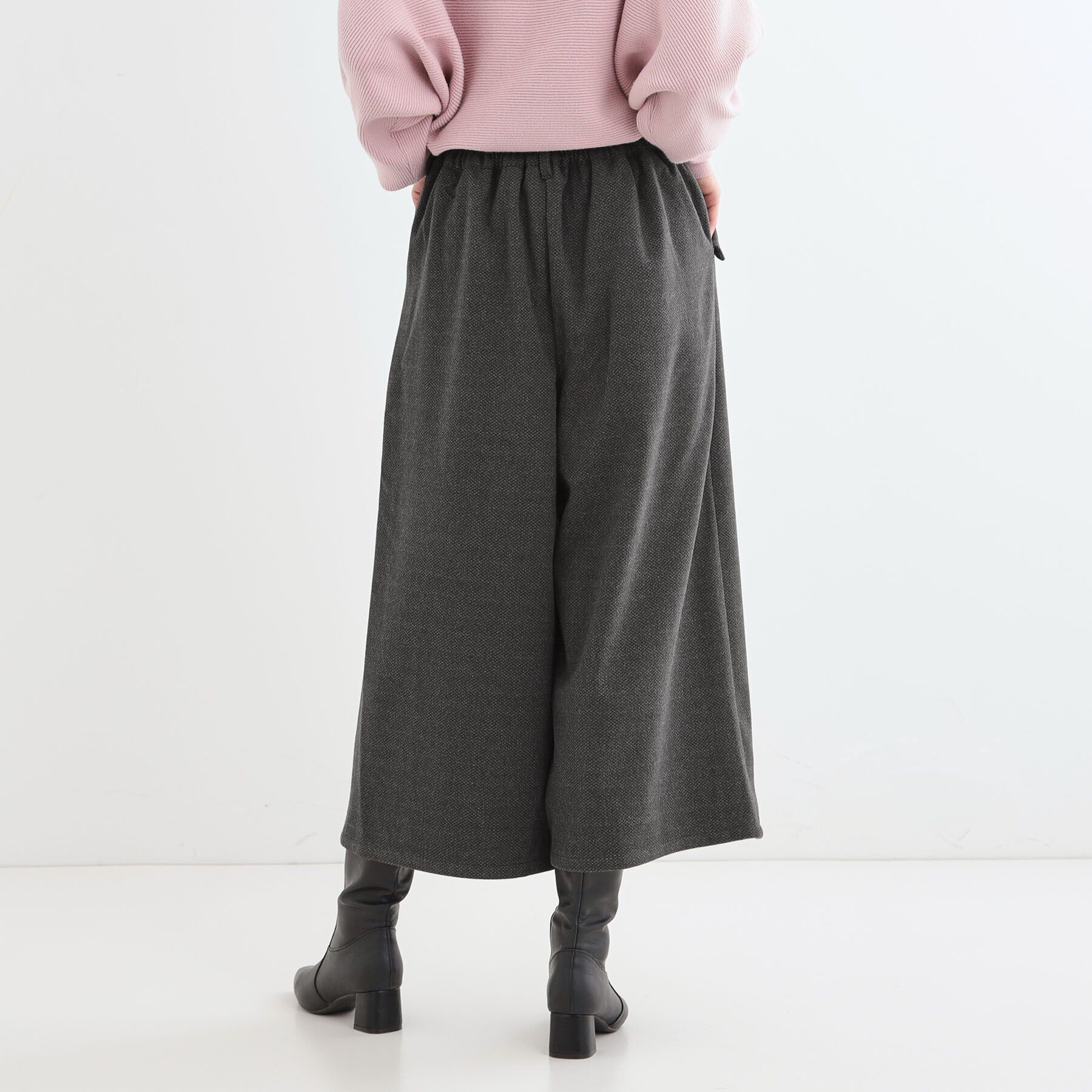 SHOO･LA･RUE「【S-LL】お尻や太ももをカバーしてくれる あったかガウチョパンツ」|その他|